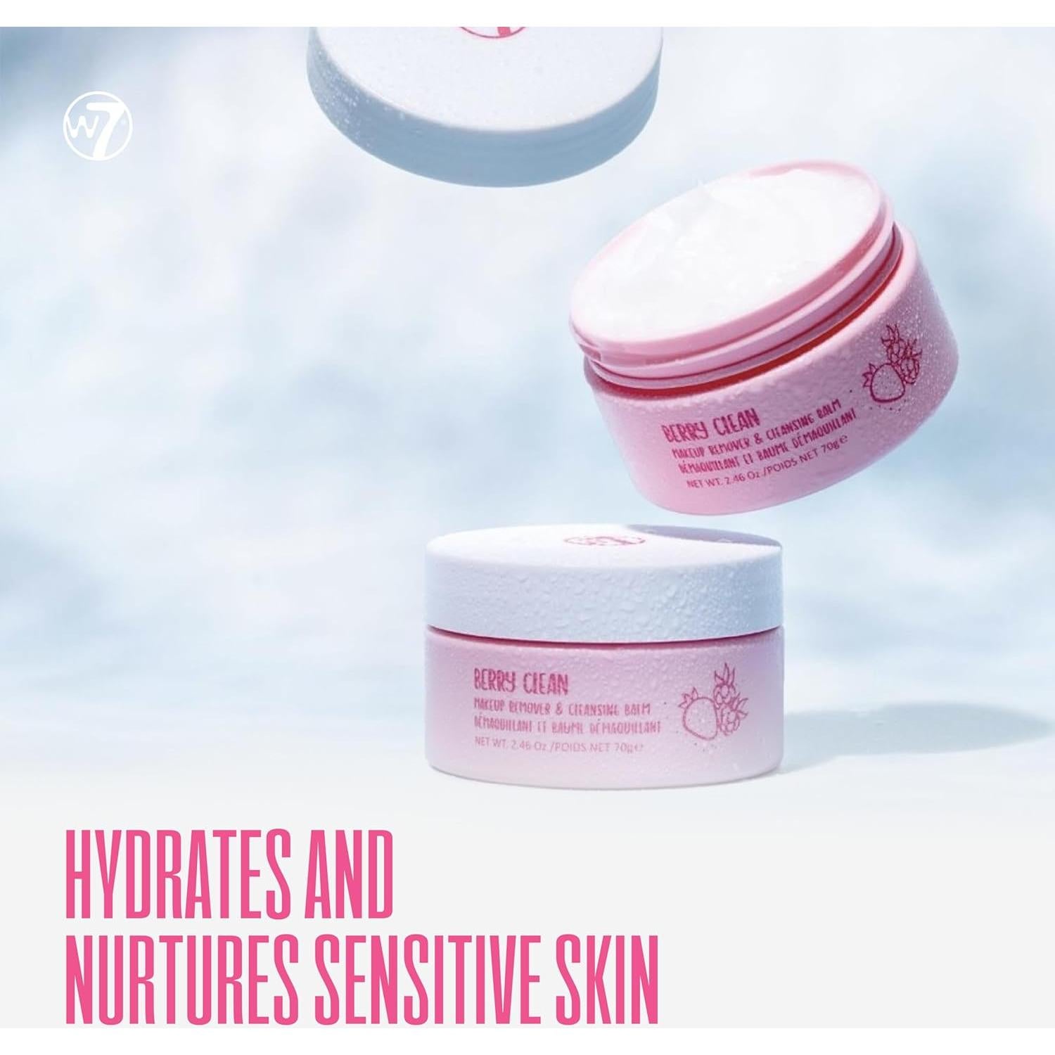 Desmaquillante Bálsamo W7 Berry Clean 100g - Hidratante y Suave