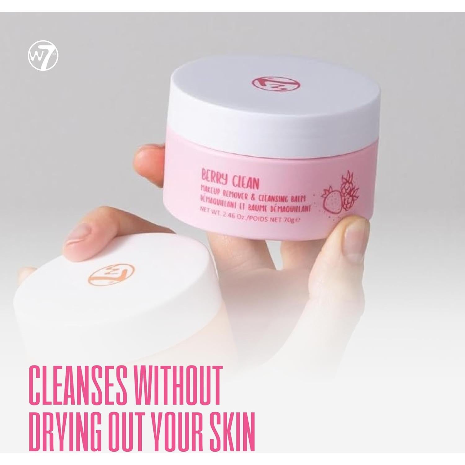 Desmaquillante Bálsamo W7 Berry Clean 100g - Hidratante y Suave