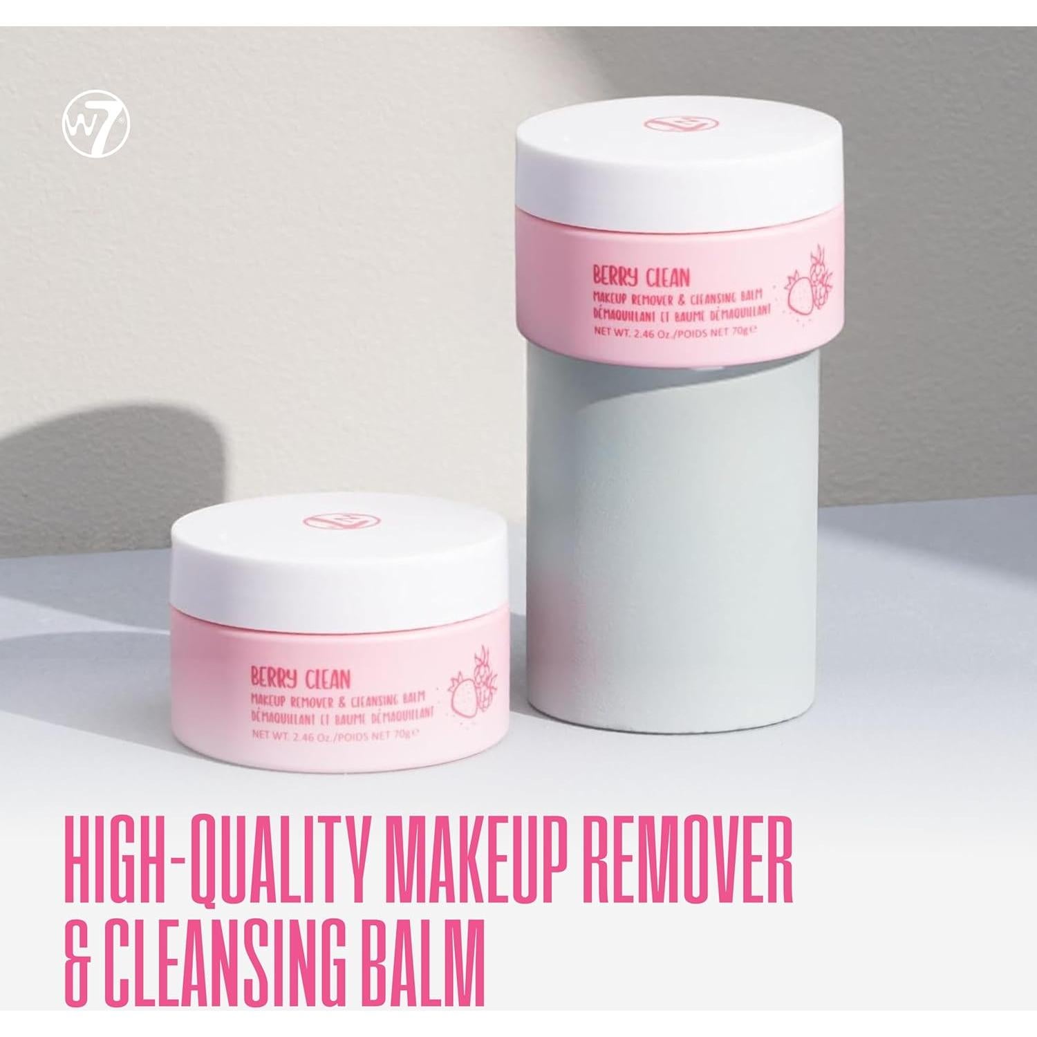 Desmaquillante Bálsamo W7 Berry Clean 100g - Hidratante y Suave