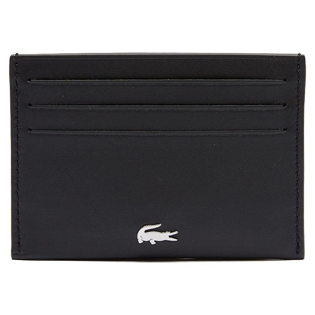 Portatarjetas de Crédito Lacoste Hombre Fitzgerald Cuero Negro