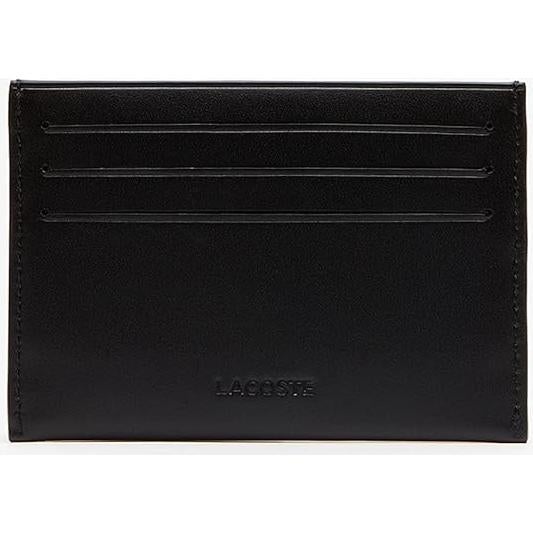 Portatarjetas de Crédito Lacoste Hombre Fitzgerald Cuero Negro