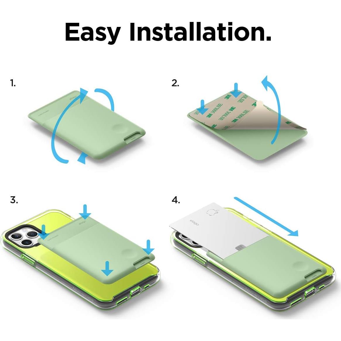 Soporte para Tarjetas elago EPOCKET-PGR Verde Pastel