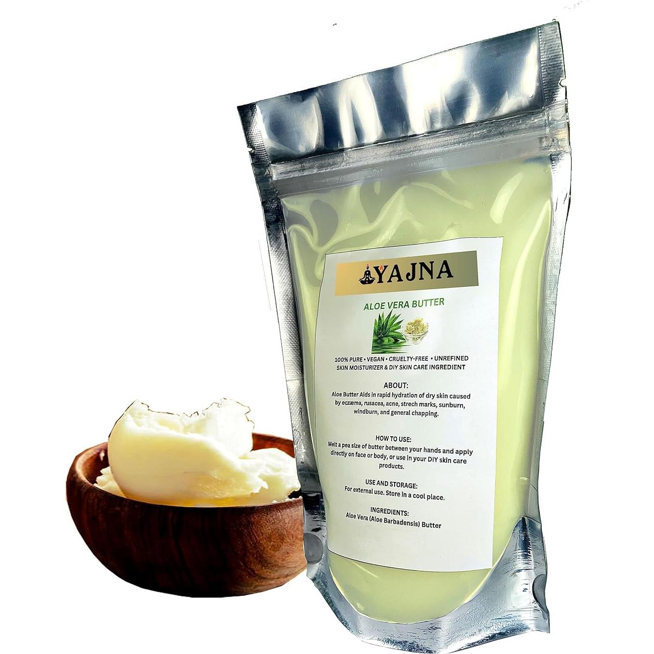 Mantequilla de Aloe Vera Orgánica 100% Pura 115g - Hidratante