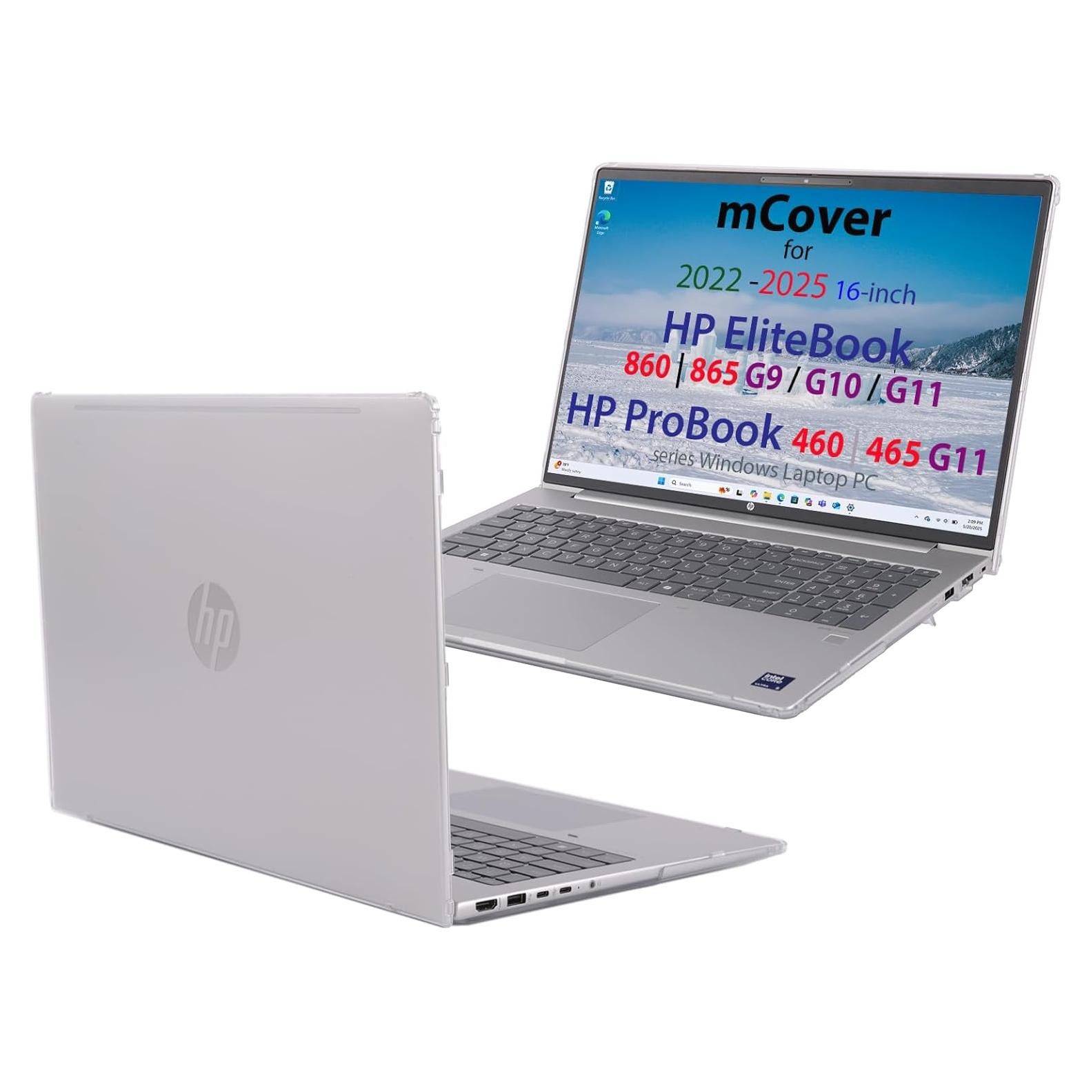 mCover Case Only Compatible for 2022～2025 16" HP ProBook 460 | 465 G11 & EliteBook 860 | 865 G9 G10 G11 Series Windows Notebook PC (Not for Other HP Models)- Clear