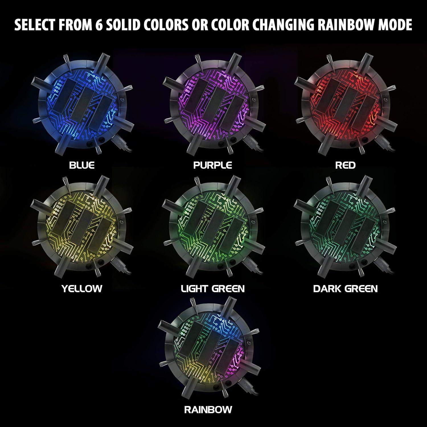 Soporte para Ratón Gaming ENHANCE con Hub USB y LED