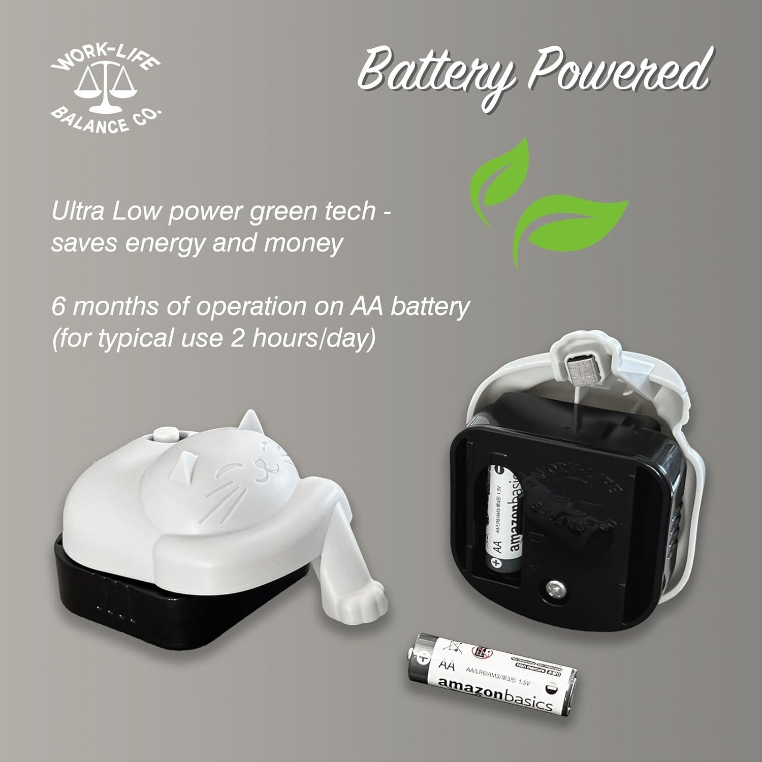 Jiggler de Touchpad Inalámbrico Work-Life Balance Gato Gris