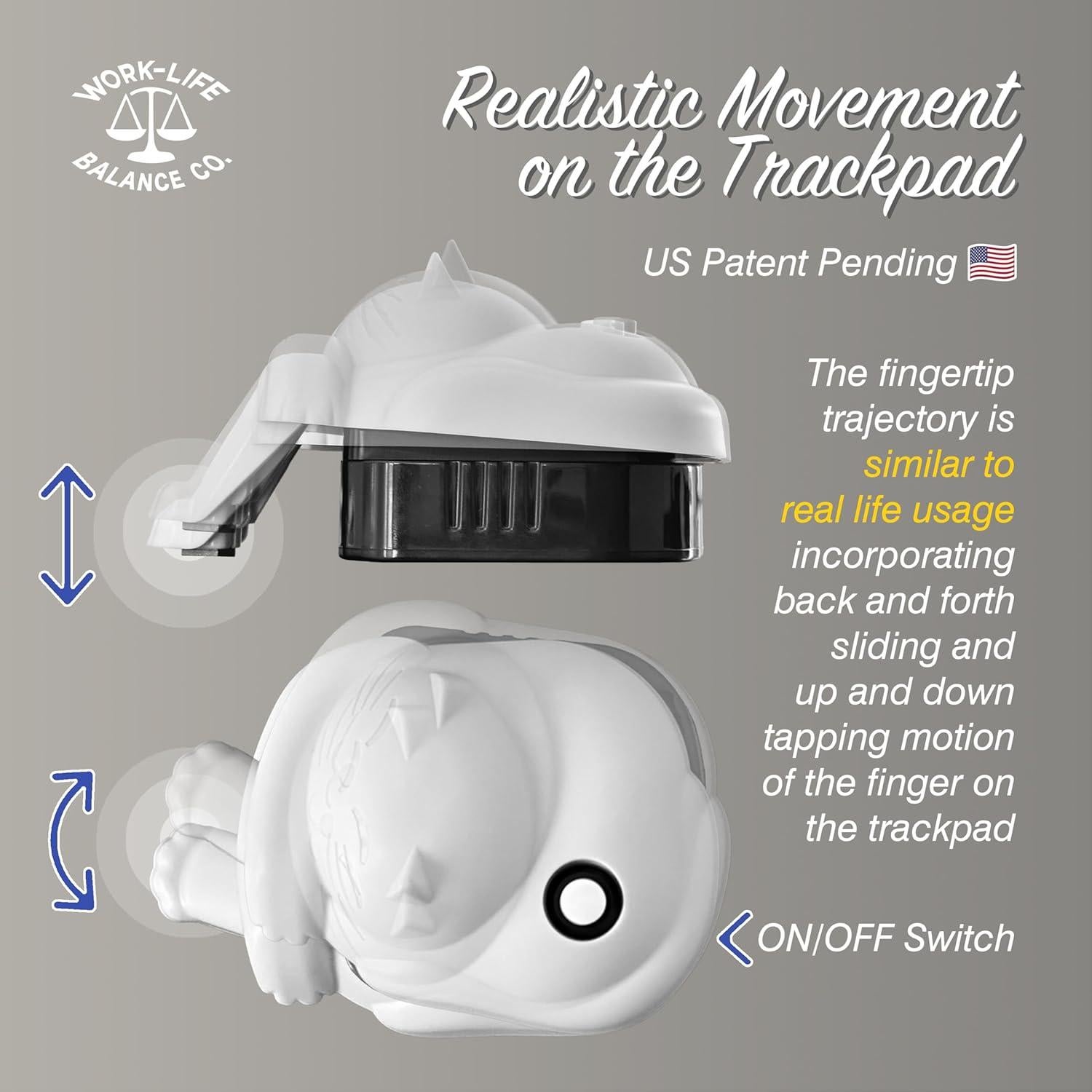 Jiggler de Touchpad Inalámbrico Work-Life Balance Gato Gris