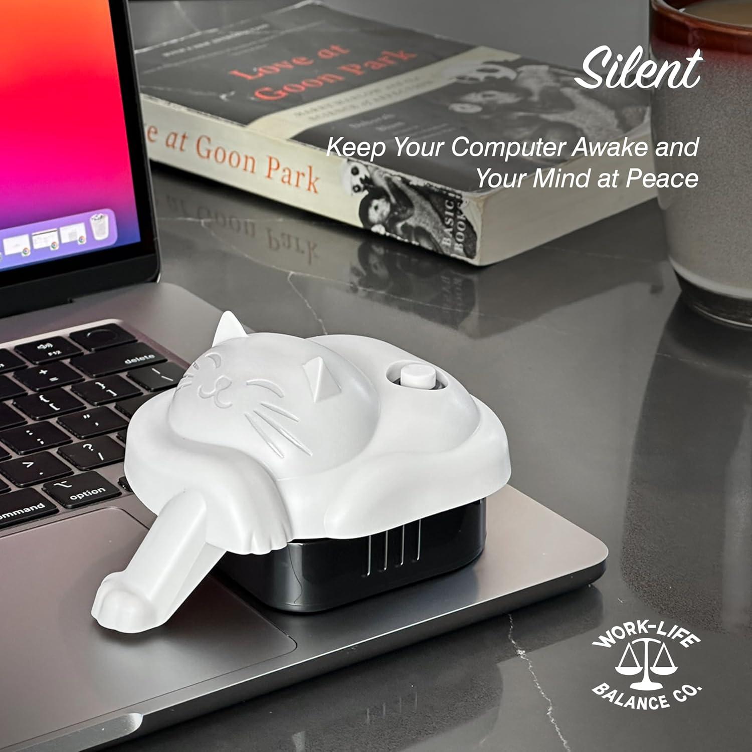 Jiggler de Touchpad Inalámbrico Work-Life Balance Gato Gris