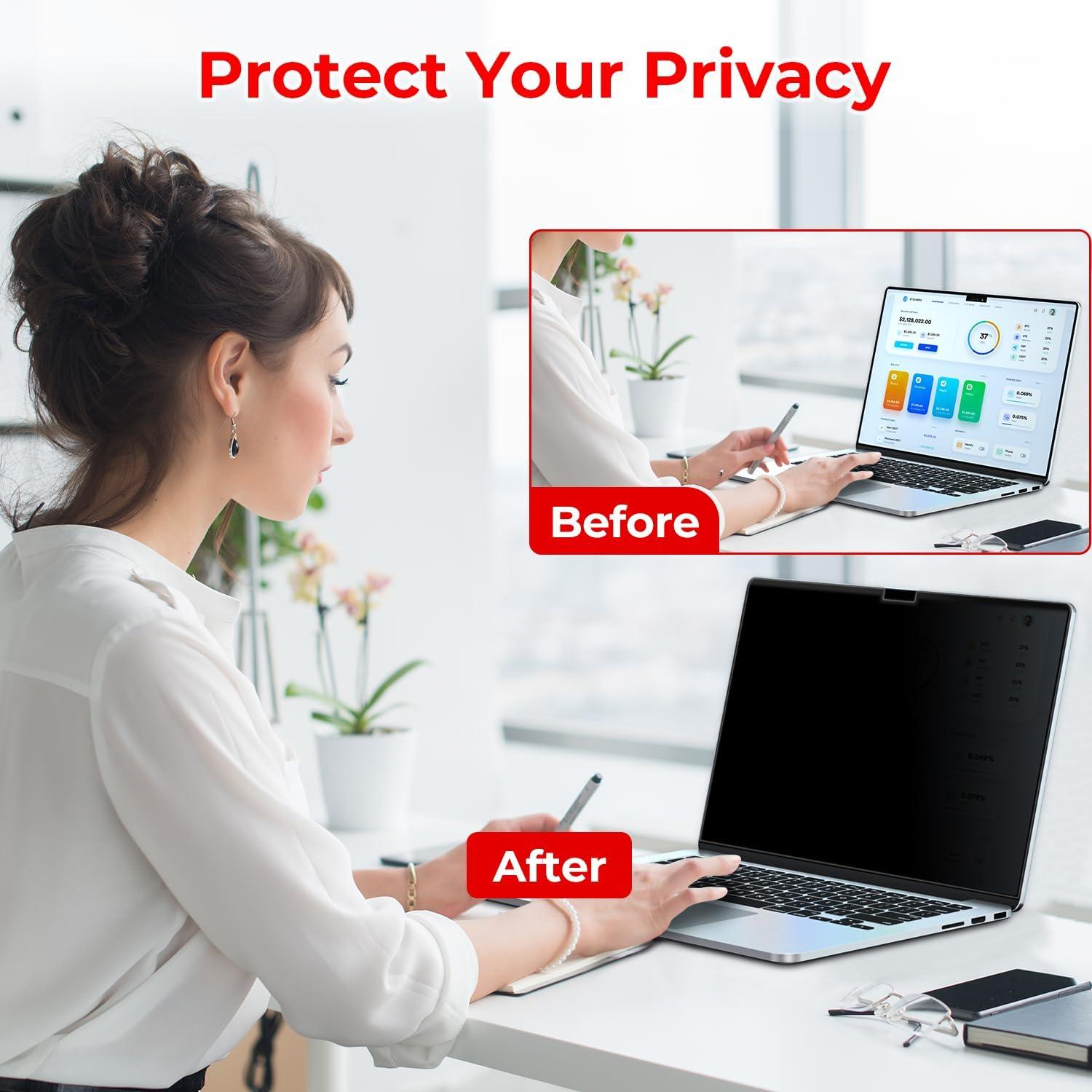 Filtro de Privacidad Magnético LUSA DESIGN para MacBook Air 13.6"
