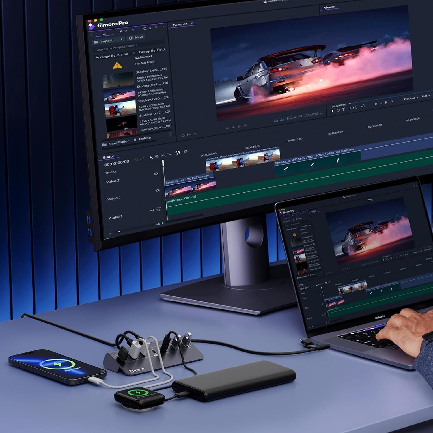 Hub USB-C Xiaobi Bi-H07 7 Puertos 10Gbps Alimentado