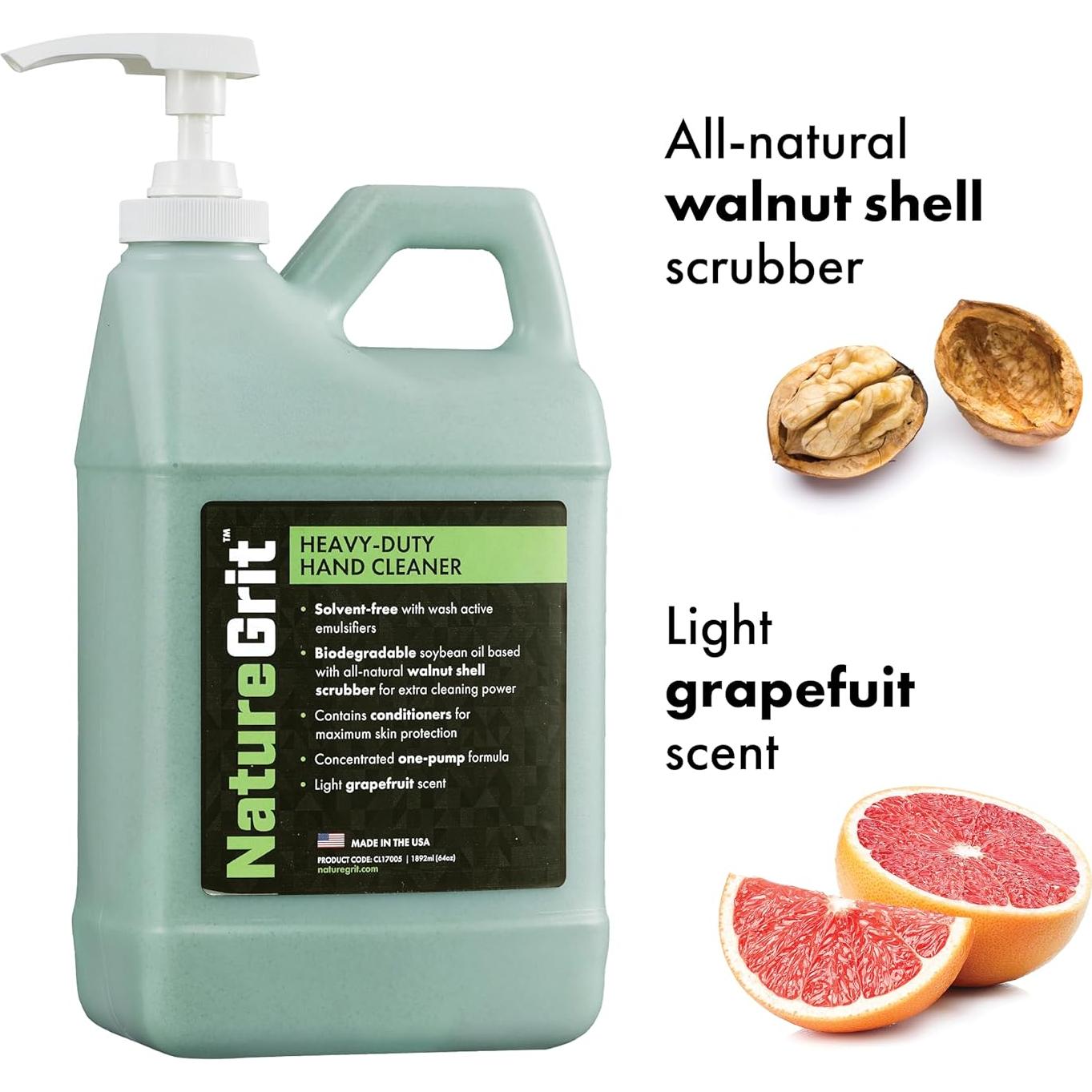 Nature Grit Jabón de Manos Industrial con Bomba 2.31kg