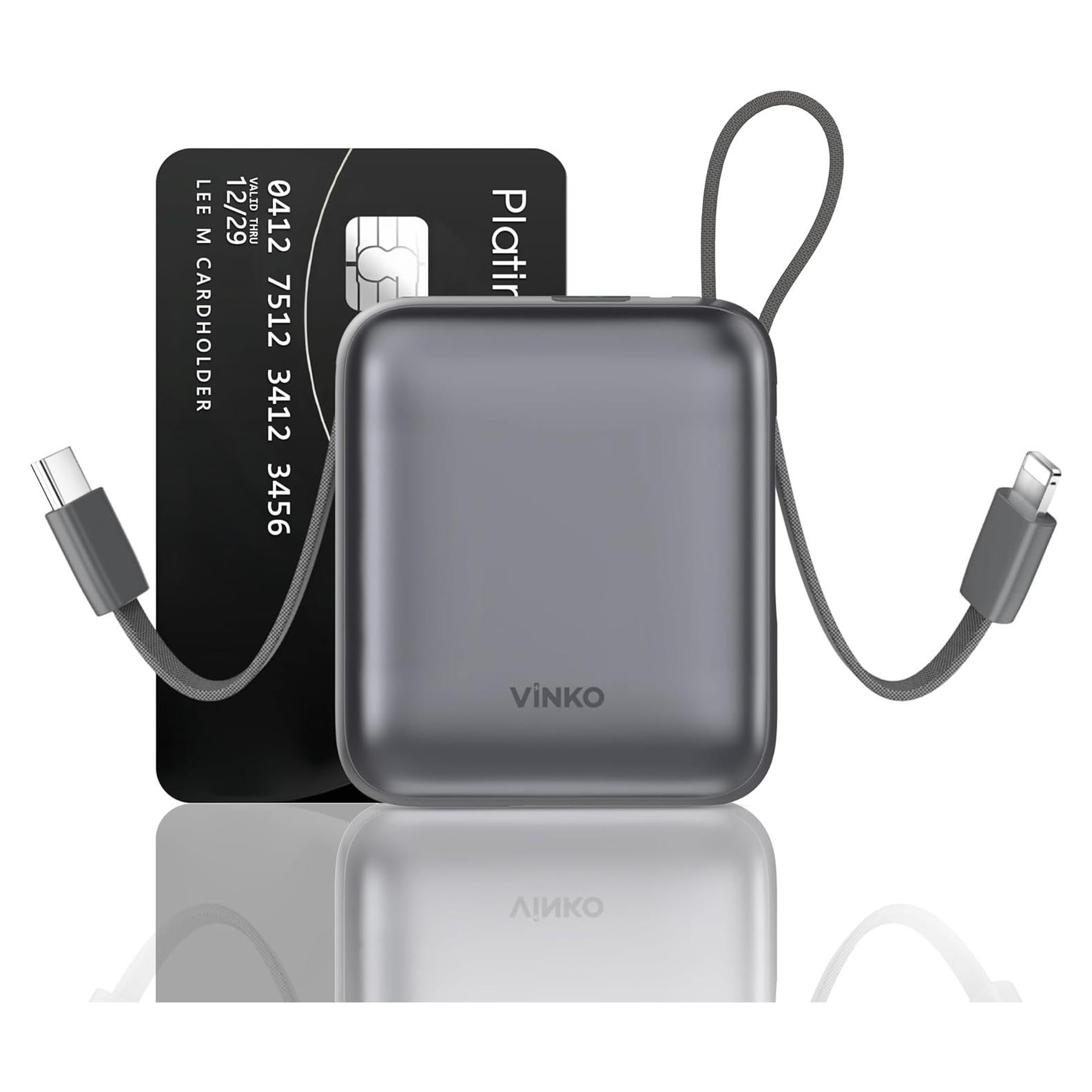 Cargador Portátil 10000mAh Carga Rápida 22.5W USB-C Gris