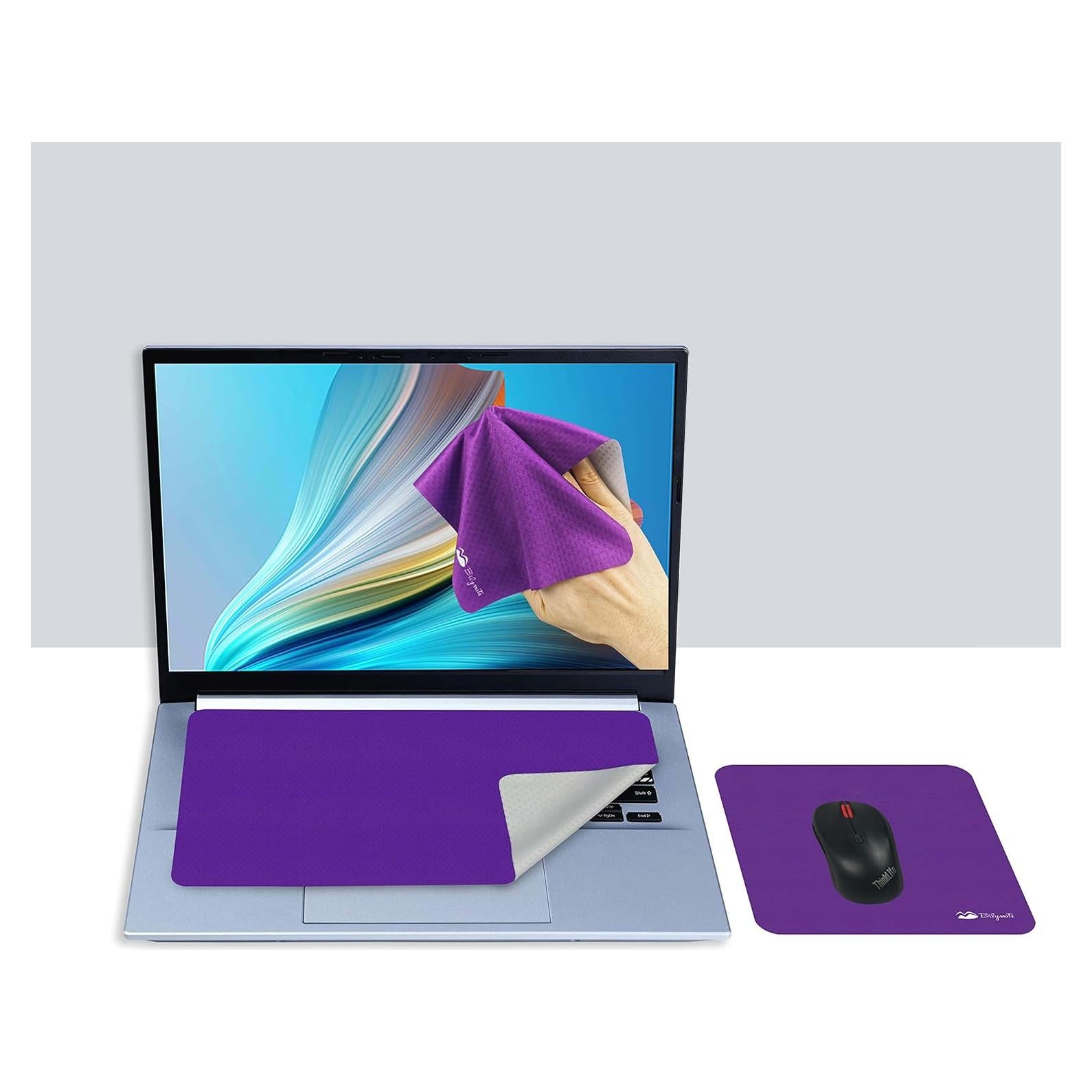 Bilymate Paño de Microfibra 3 en 1 Antideslizante Púrpura