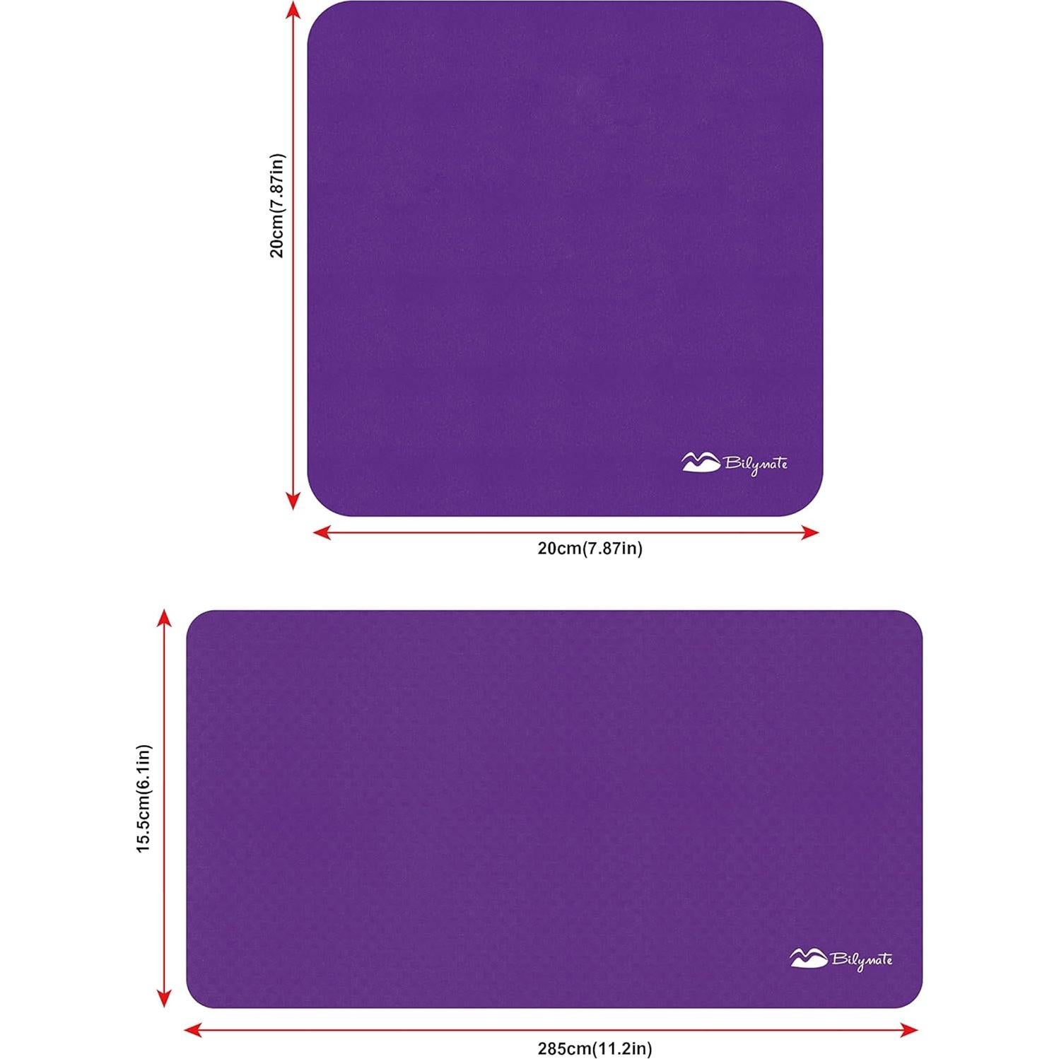 Bilymate Paño de Microfibra 3 en 1 Antideslizante Púrpura