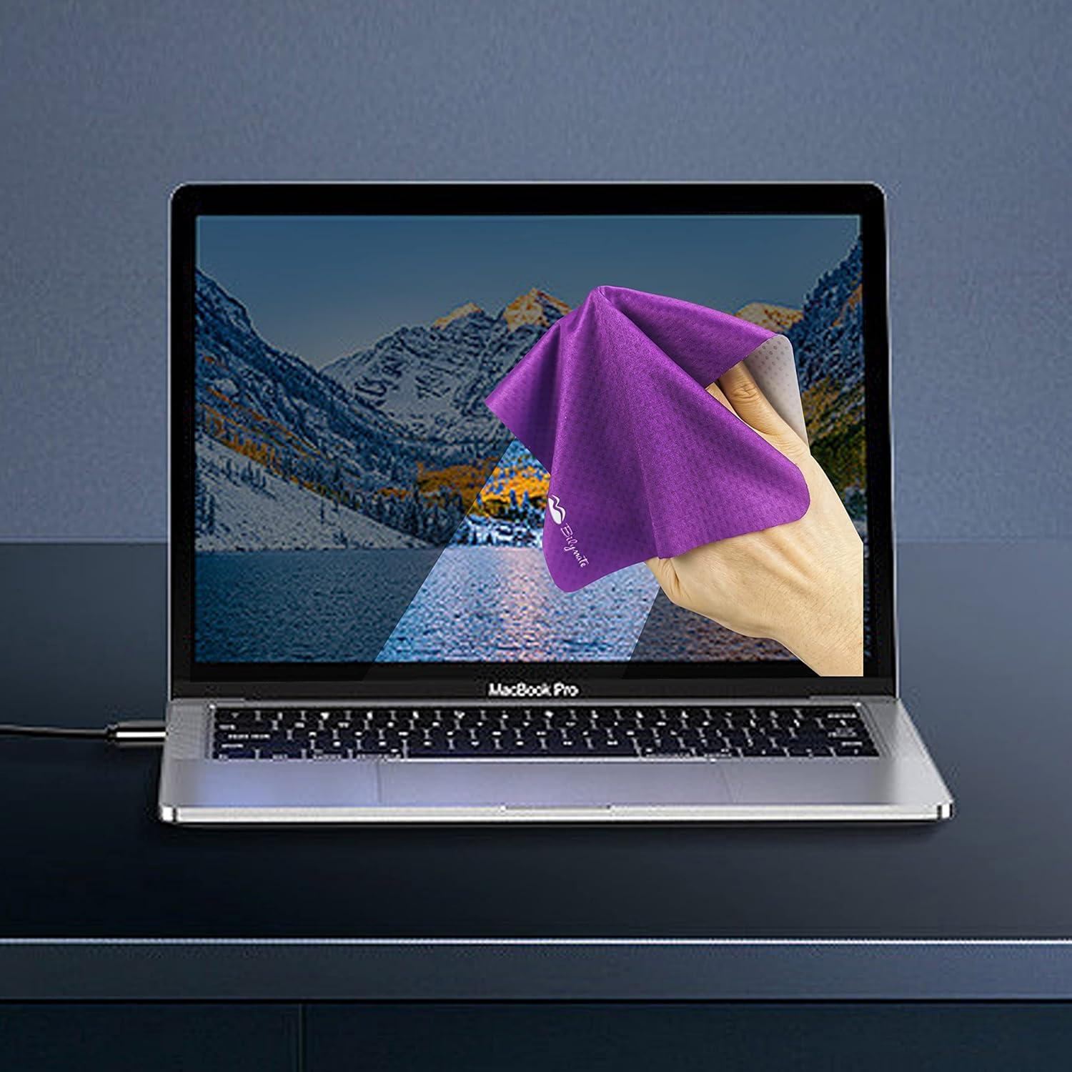 Bilymate Paño de Microfibra 3 en 1 Antideslizante Púrpura