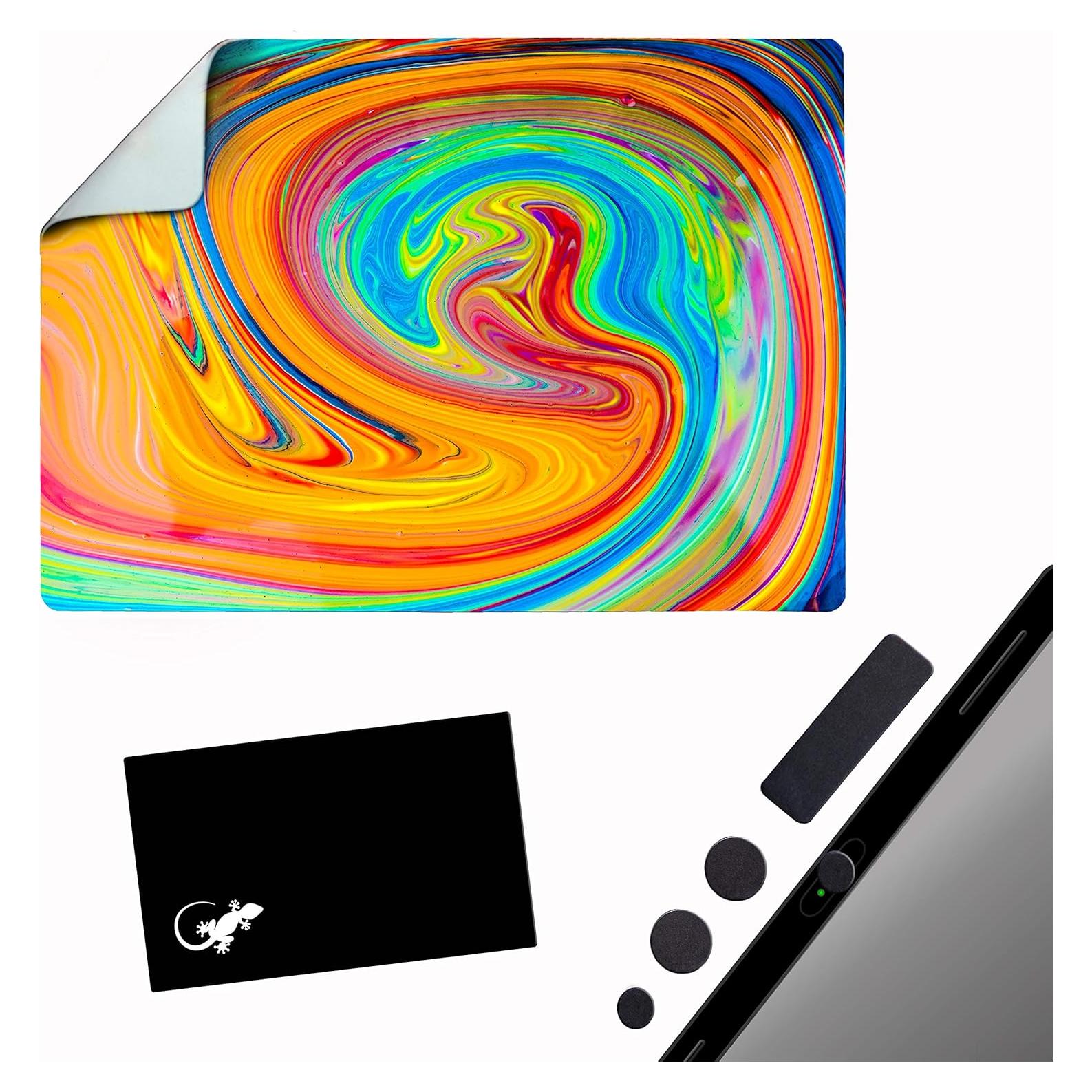 Alfombrilla de Ratón Adhesiva Gecko - 9x13.5cm - Remolino de Color