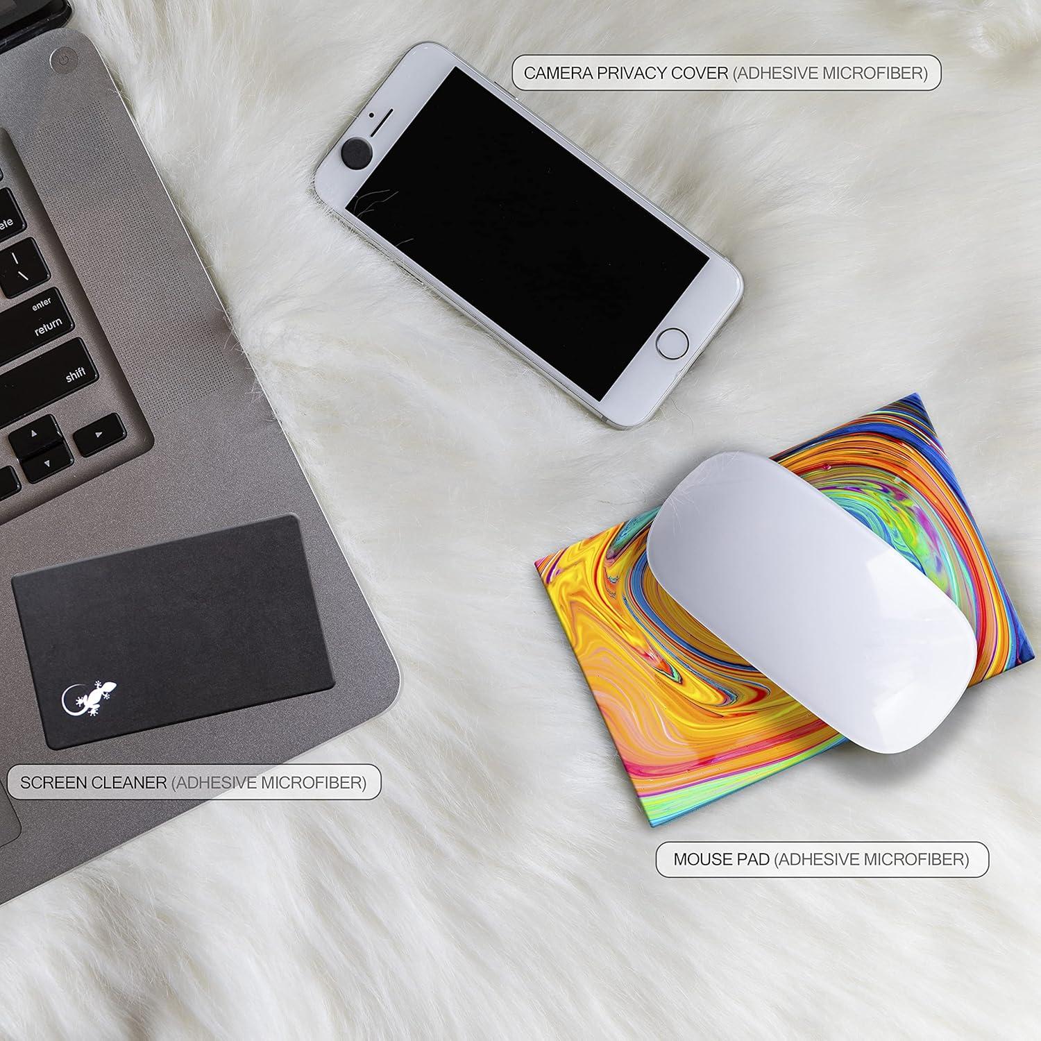 Alfombrilla de Ratón Adhesiva Gecko - 9x13.5cm - Remolino de Color