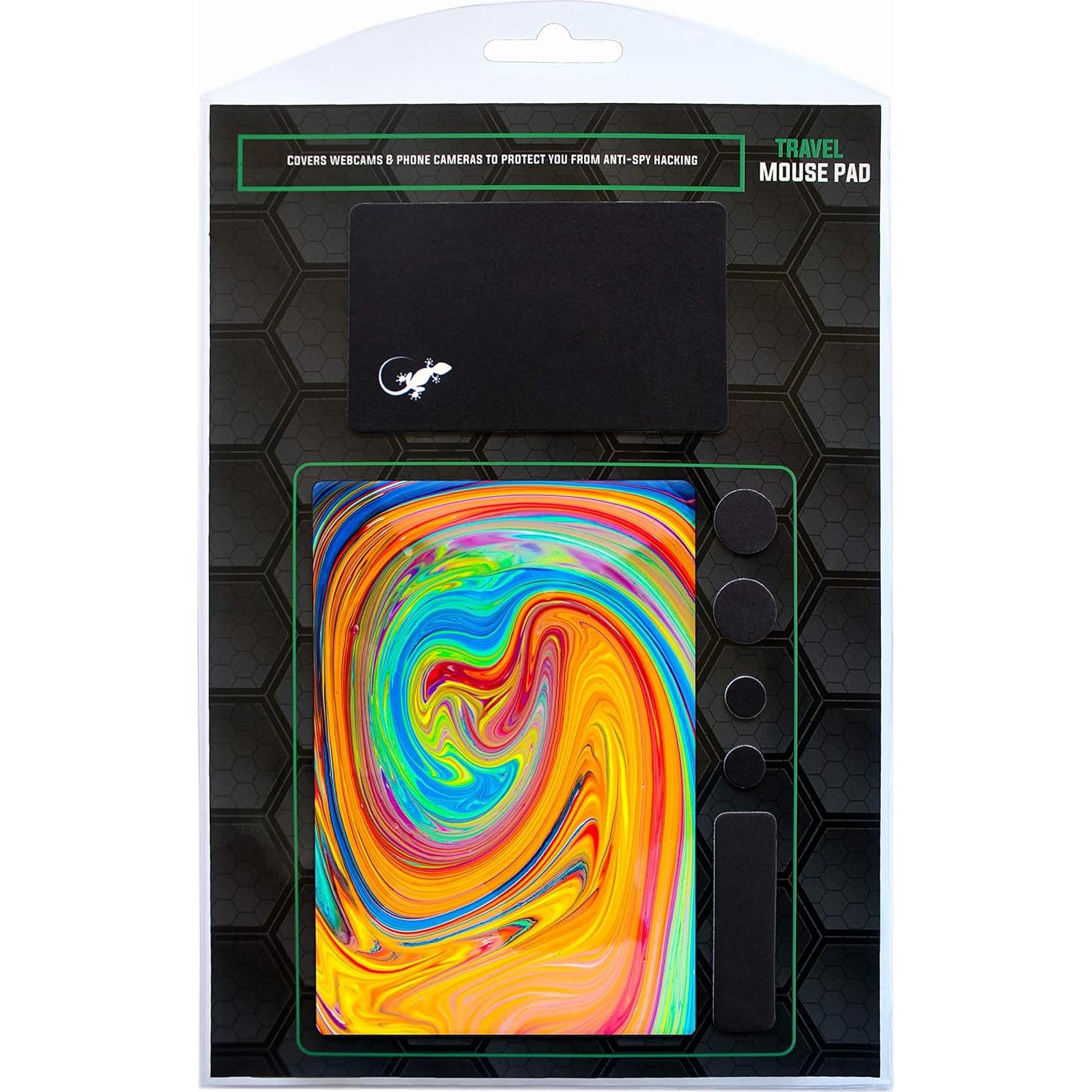 Alfombrilla de Ratón Adhesiva Gecko - 9x13.5cm - Remolino de Color