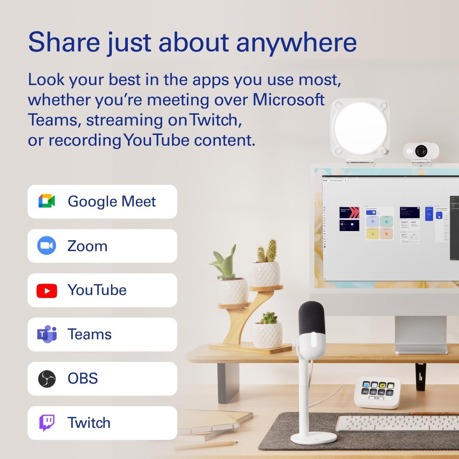 Kit de Oficina en Casa Elgato Wave Neo Webcam y Micrófono