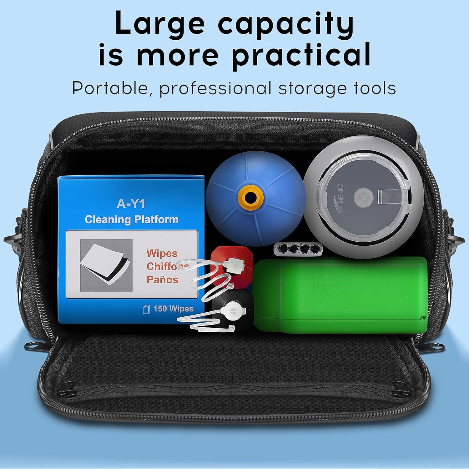 Kit de limpieza de fibra óptica 11 en 1 BAOSHLA con caja y herramientas