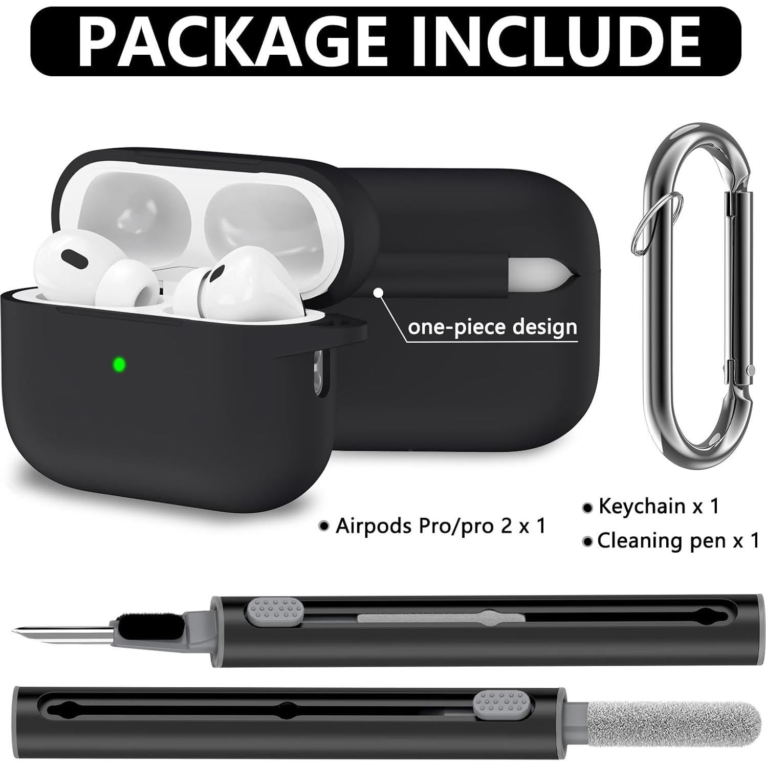 Funda protectora de silicona Ljusmicker para AirPods Pro 2/1