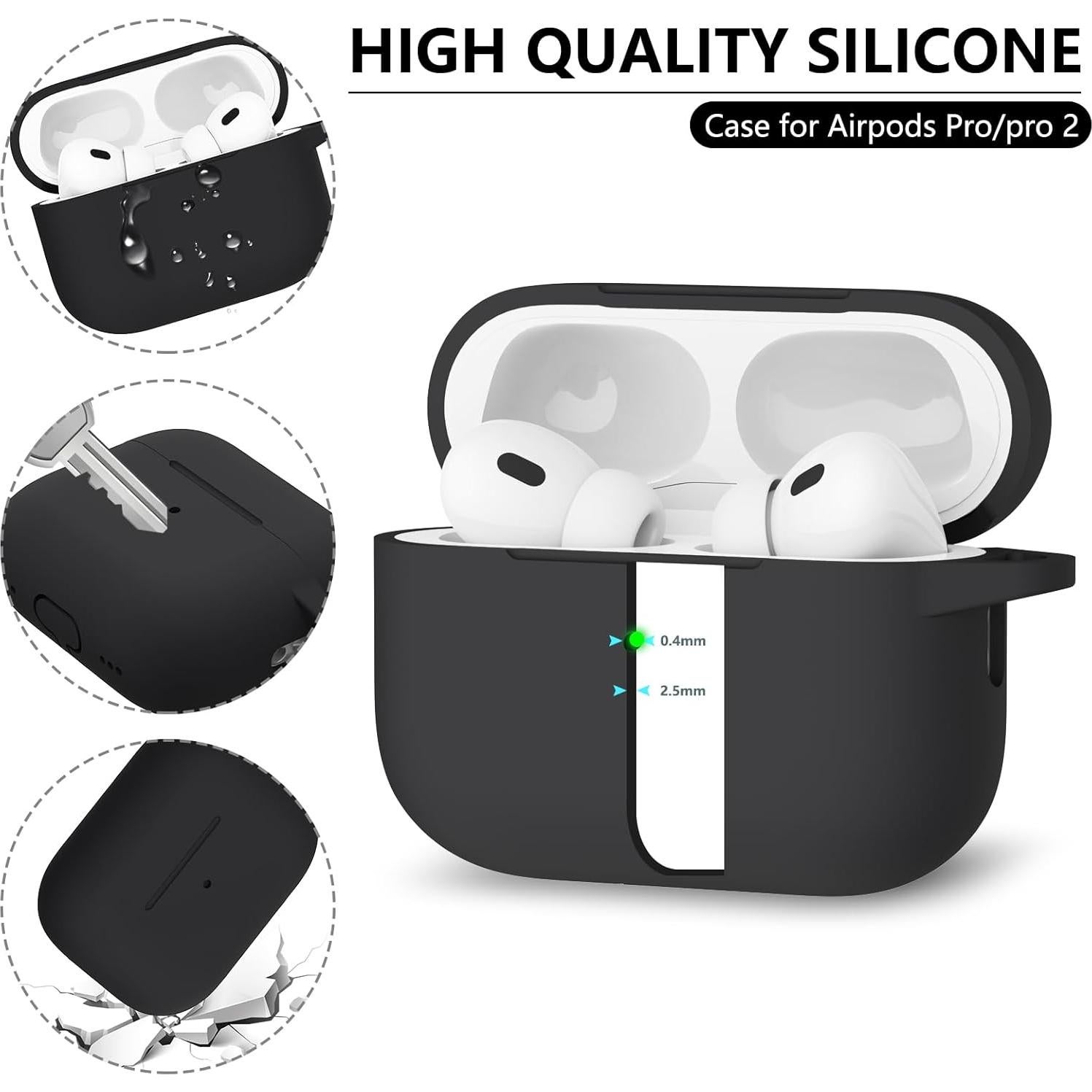 Funda protectora de silicona Ljusmicker para AirPods Pro 2/1