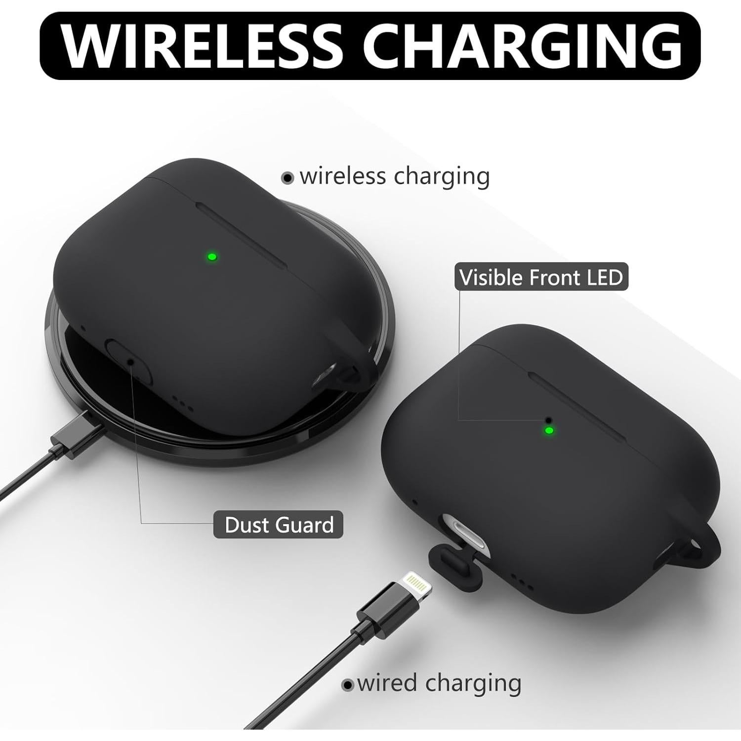 Funda protectora de silicona Ljusmicker para AirPods Pro 2/1