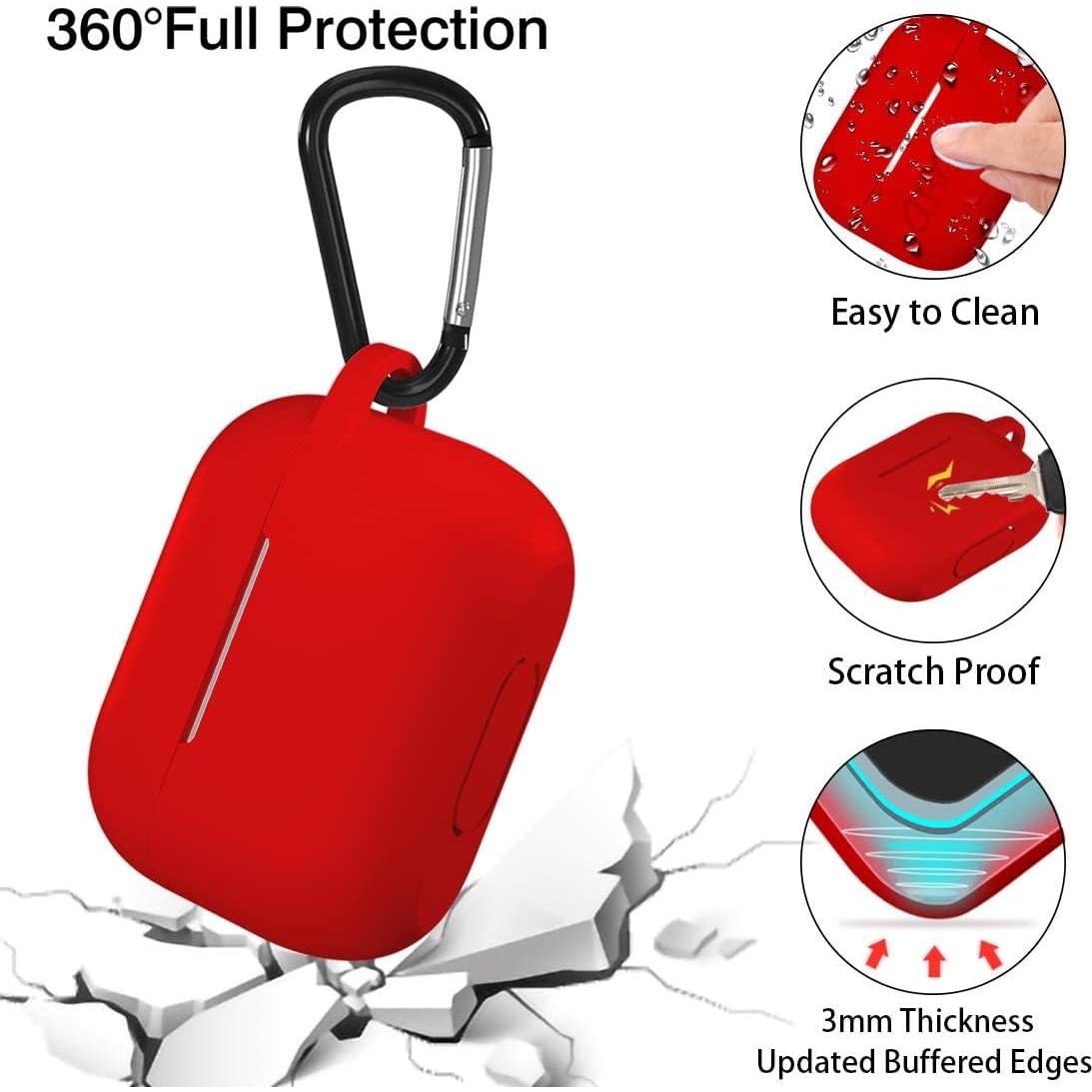 Funda de Silicona Lerobo para AirPods Pro - Rojo, Protección Completa