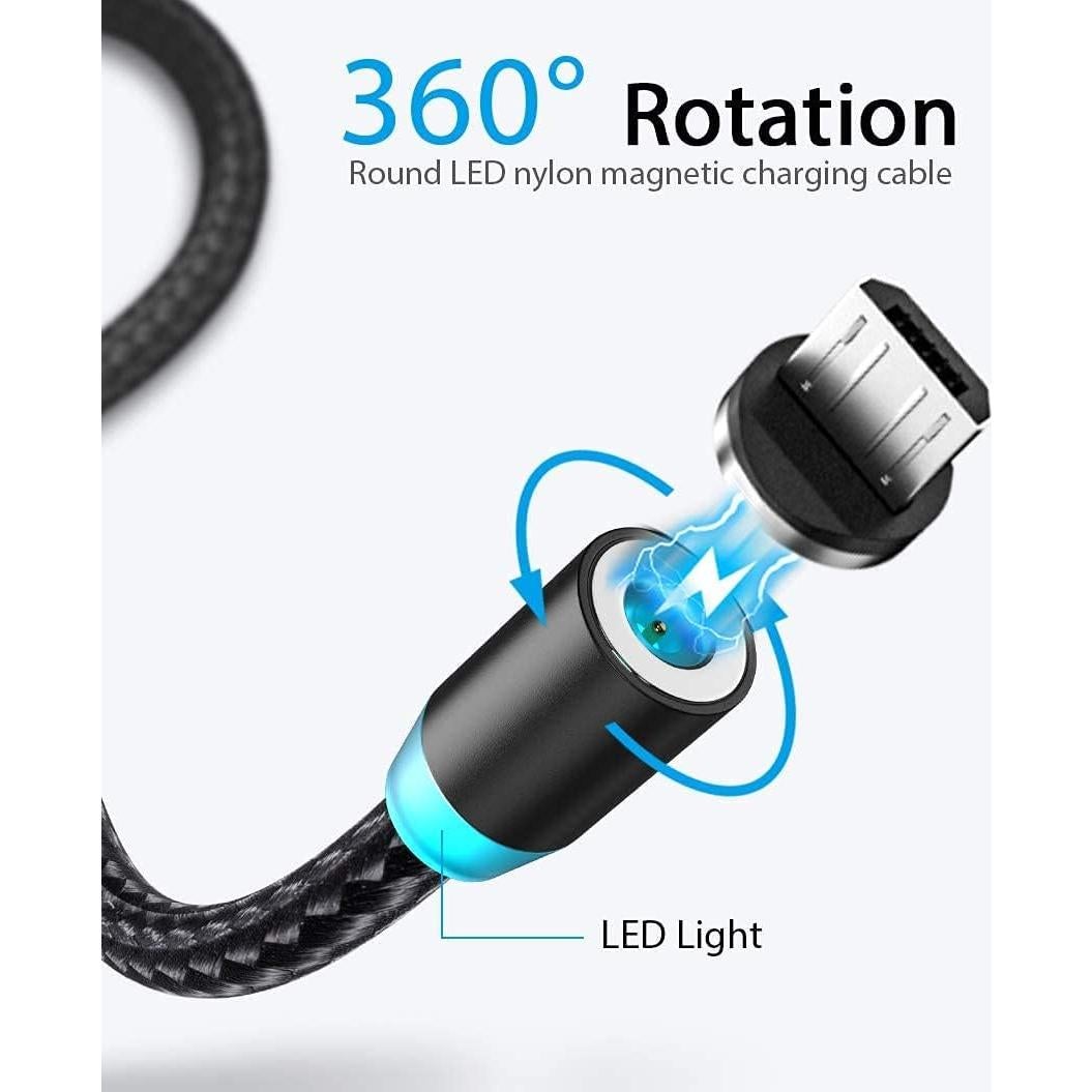 Cable de Carga Magnético Terasako 4-Pack 30cm a 183cm