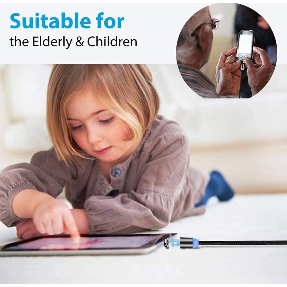 Cable de Carga Magnético Terasako 4-Pack 30cm a 183cm