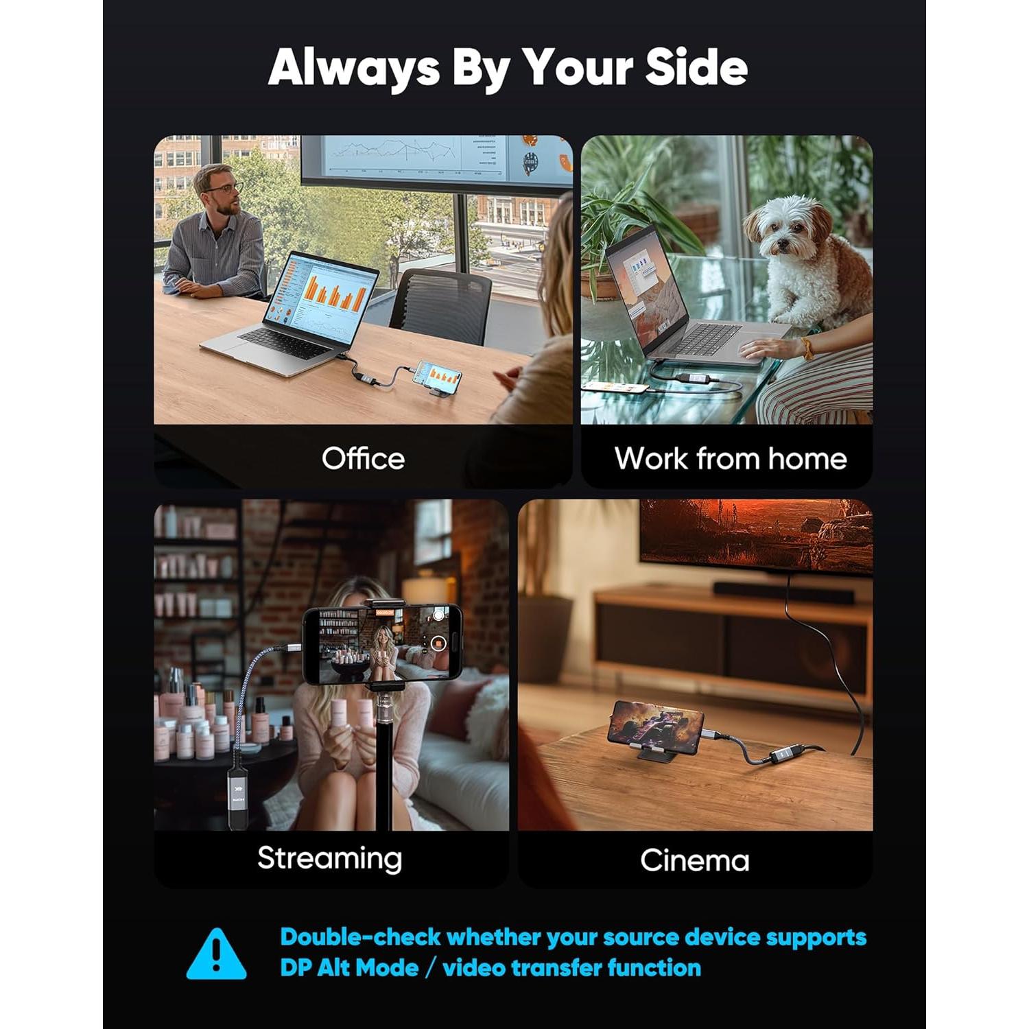 Adaptador USB C a HDMI Highwings 4K 60Hz Compatible iPhone MacBook