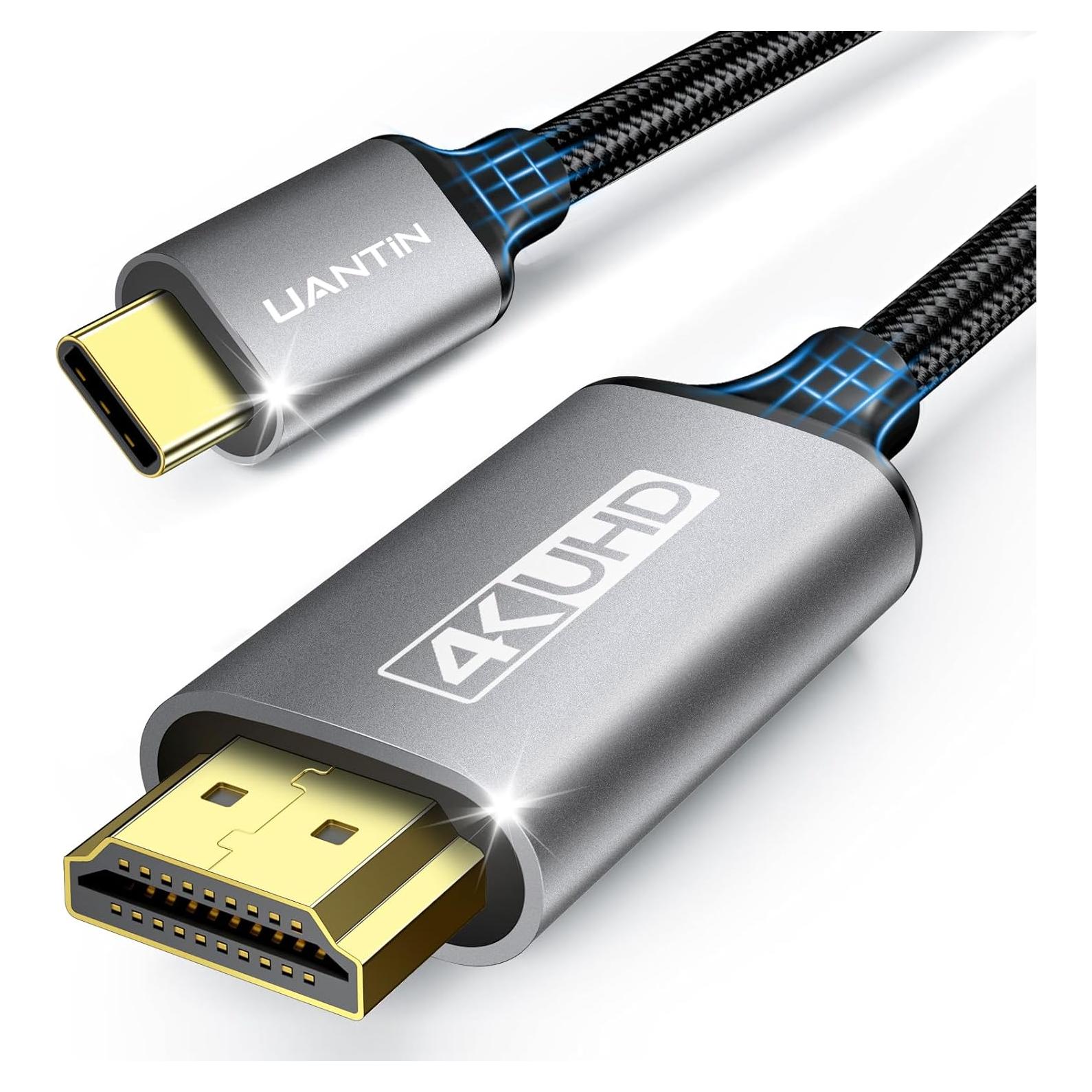 Cable USB C a HDMI 1.83m UANTIN 4K Compatible Thunderbolt