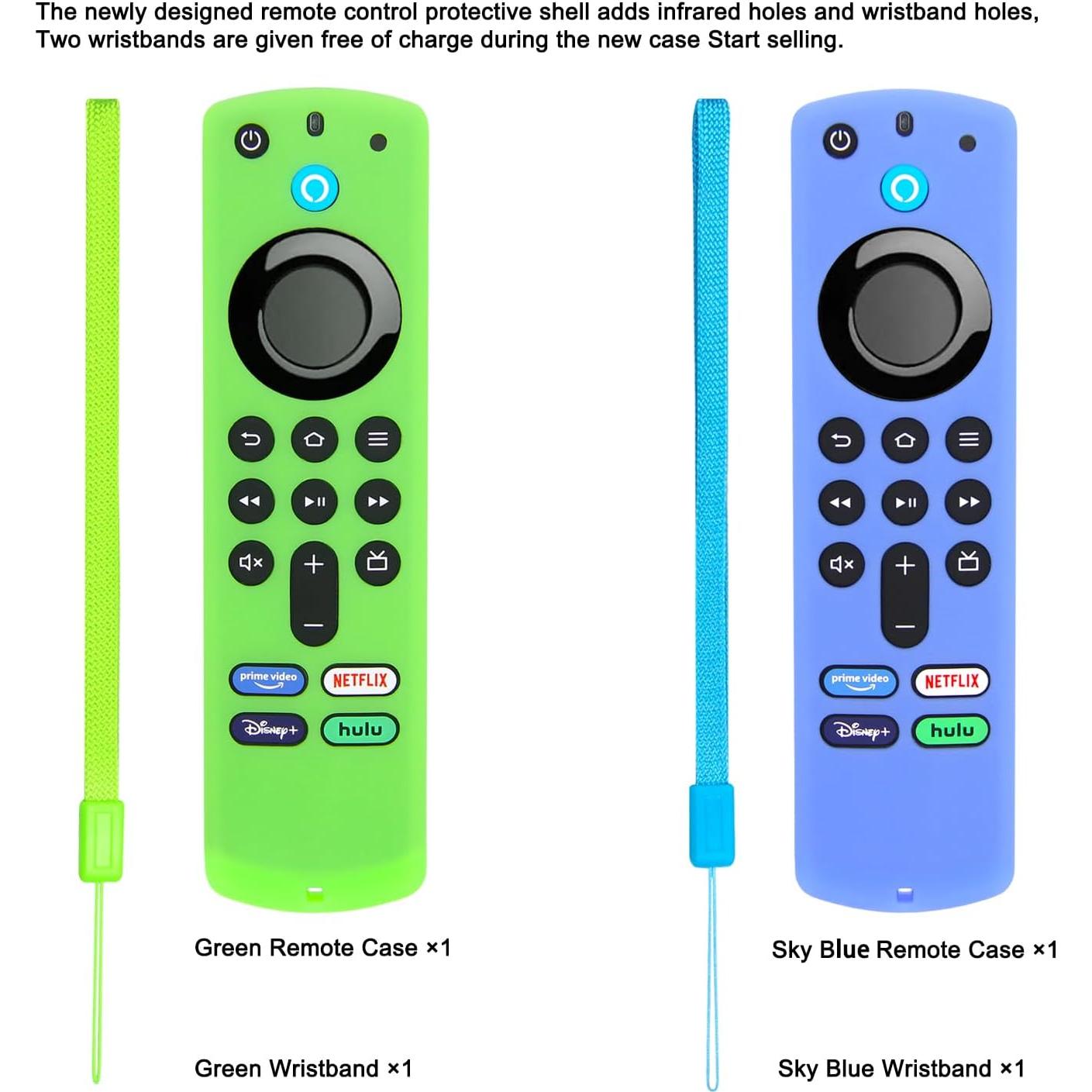 Funda de Silicona Pinowu para Control Remoto Fire TV 3ra Gen