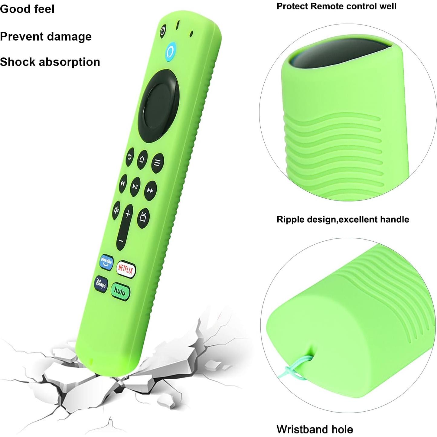 Funda de Silicona Pinowu para Control Remoto Fire TV 3ra Gen