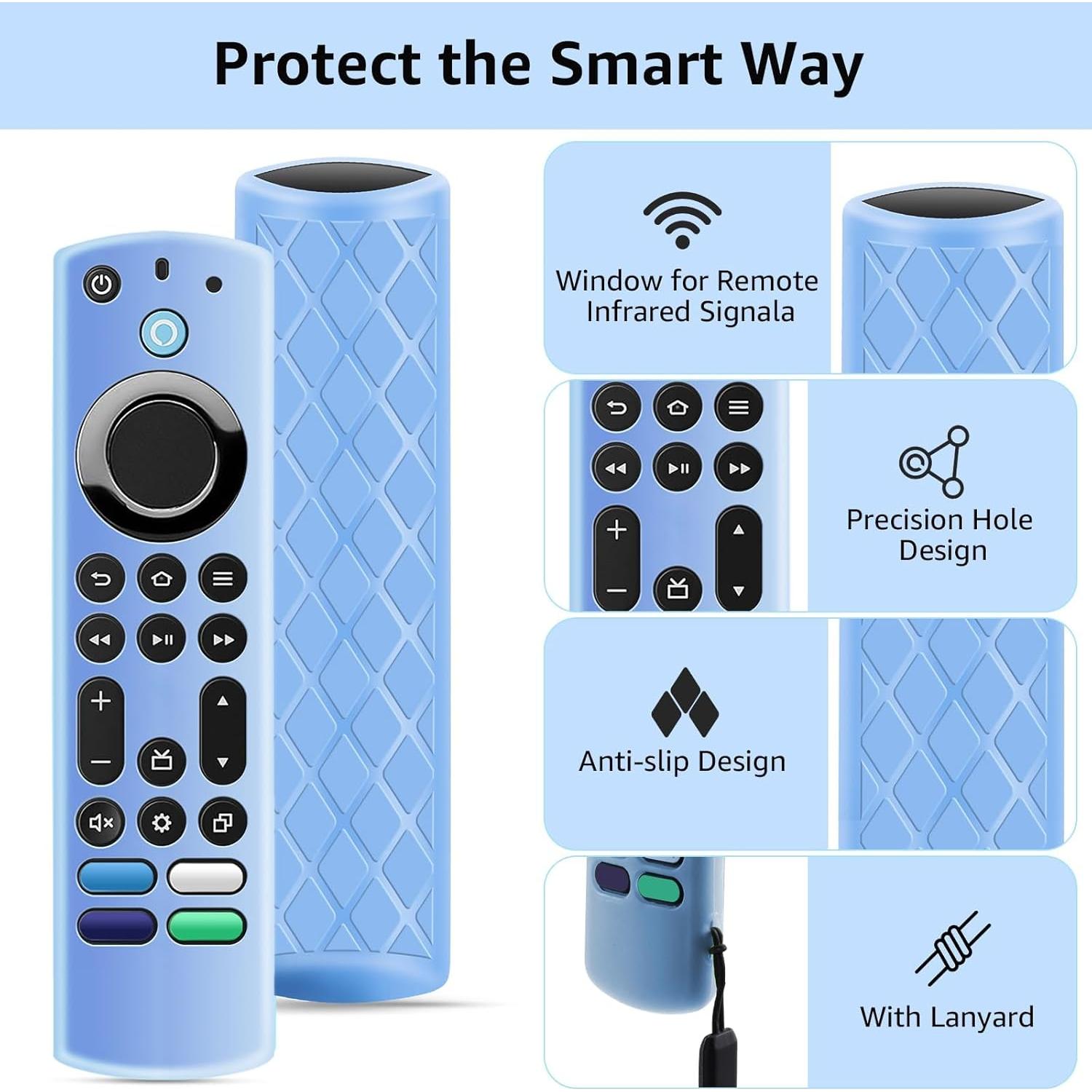 Funda de Silicona OneBom para Control Remoto Fire TV 6.2"