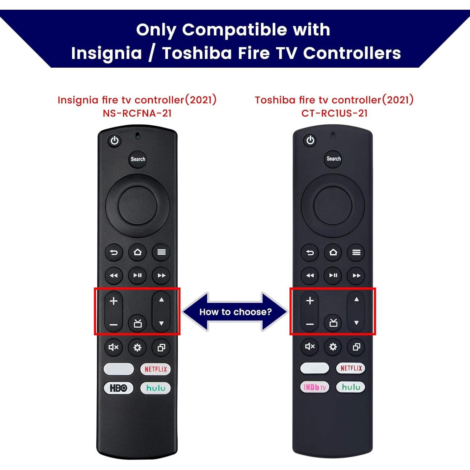 Funda de Silicona Brillante Weishan para Control Remoto Toshiba/Insignia 2021