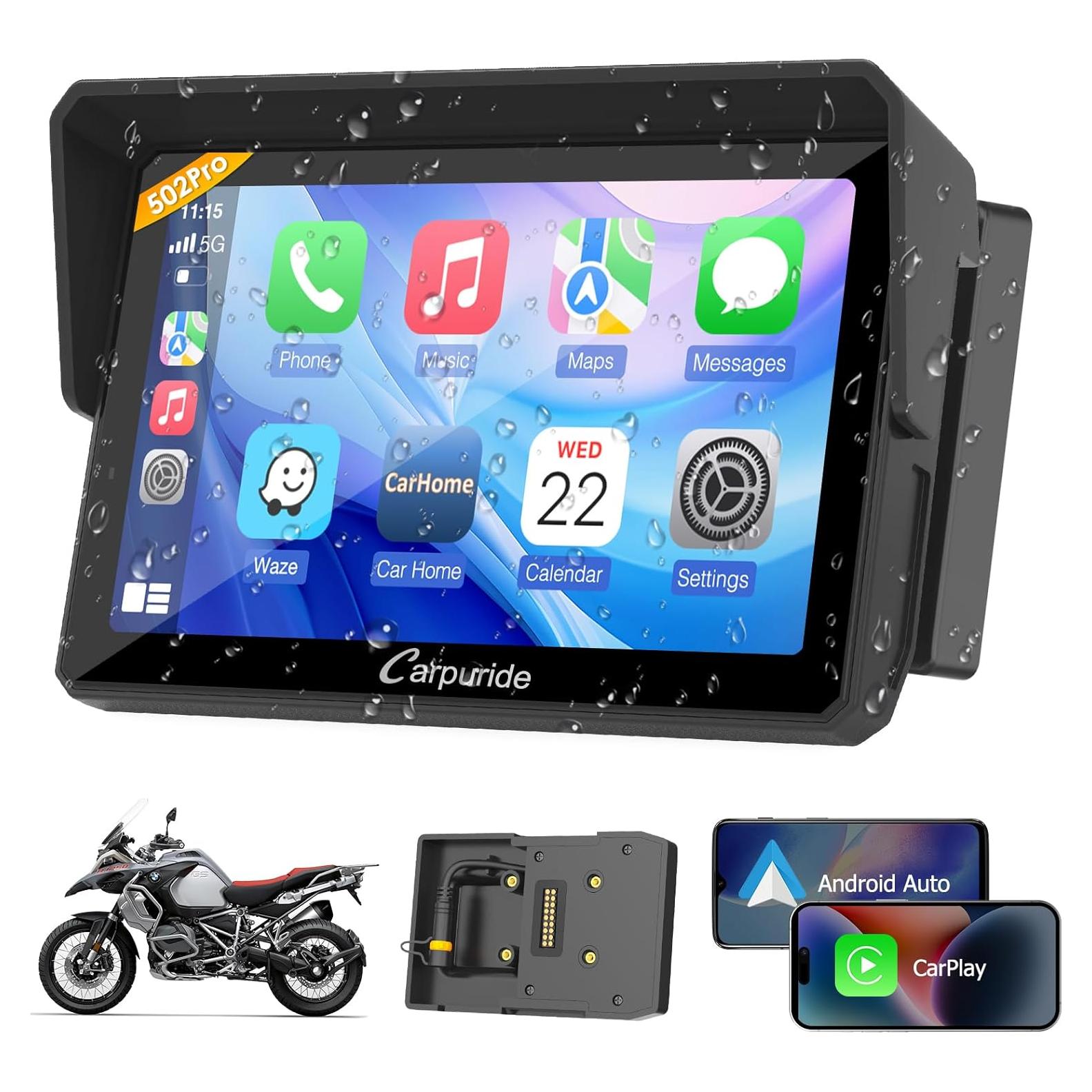 Pantalla CarPlay Carpuride W502B Pro 5" GPS para BMW