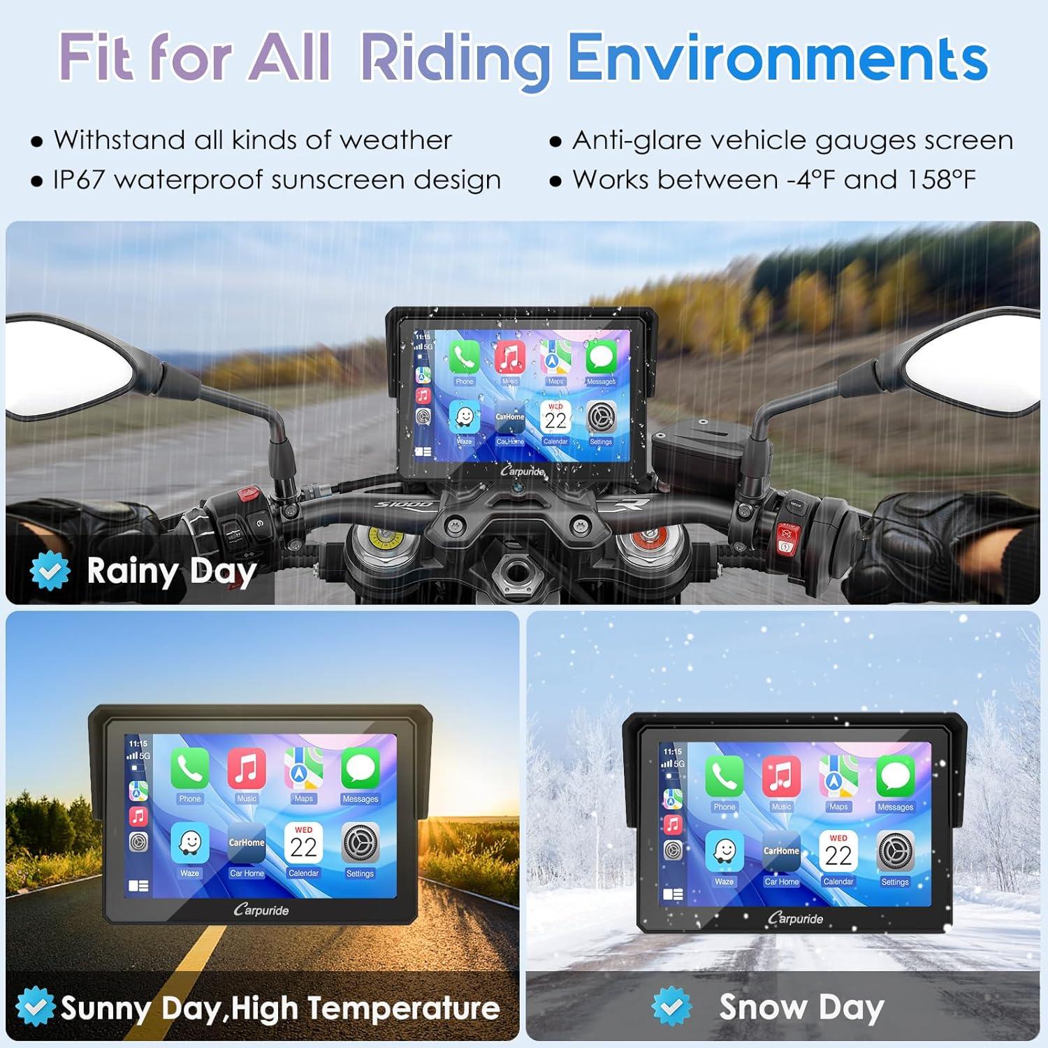 Pantalla CarPlay Carpuride W502B Pro 5" GPS para BMW