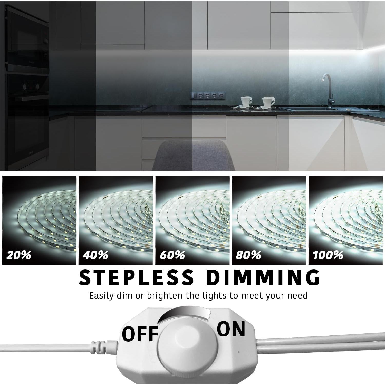 Tira de LED Regulable dalattin 6.1m 24V 6500K Blanca