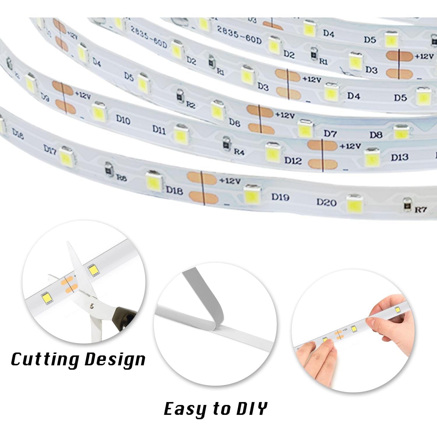 Tira de LED Regulable dalattin 6.1m 24V 6500K Blanca