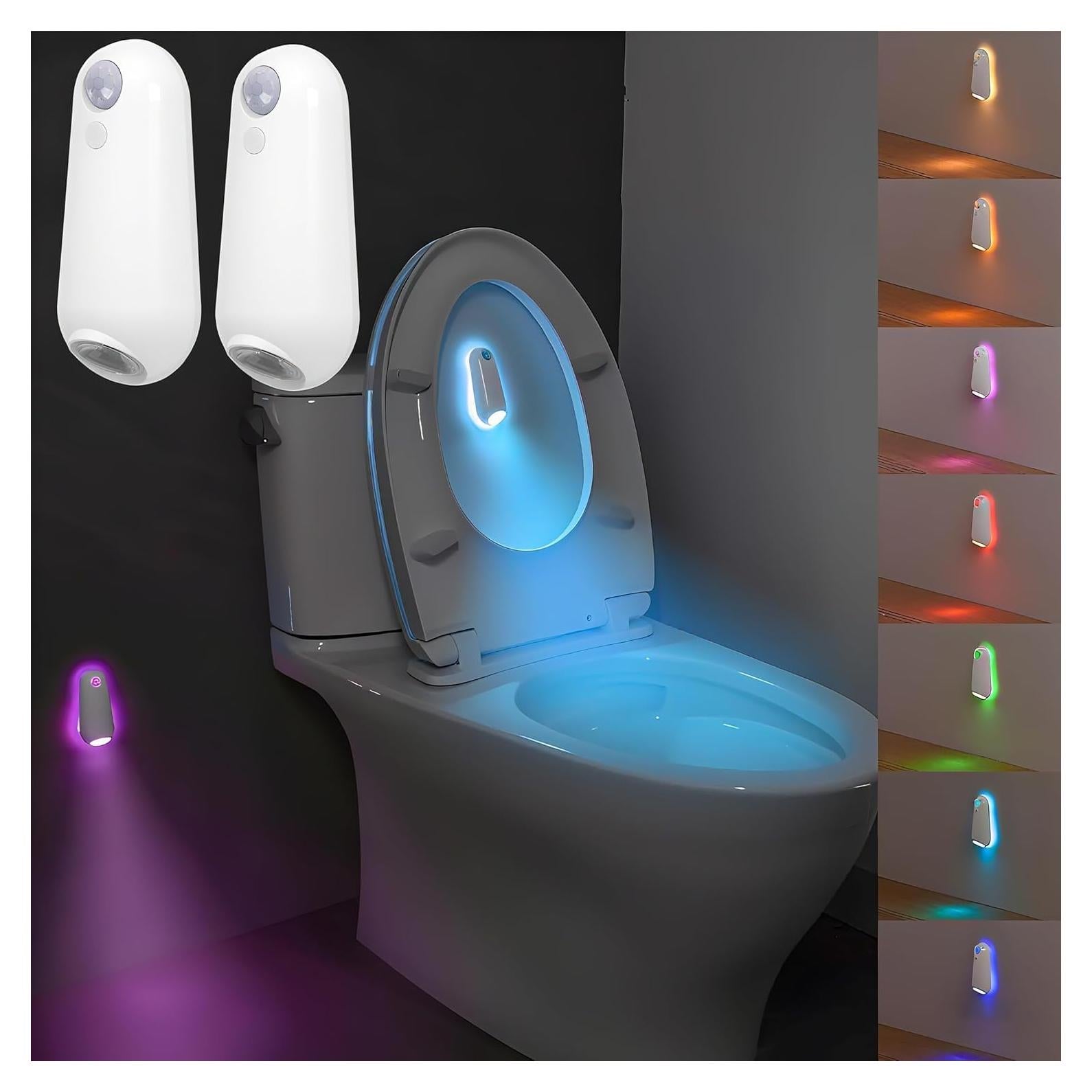 Luz Nocturna para Inodoro ONXE con Sensor de Movimiento - Paquete de 2