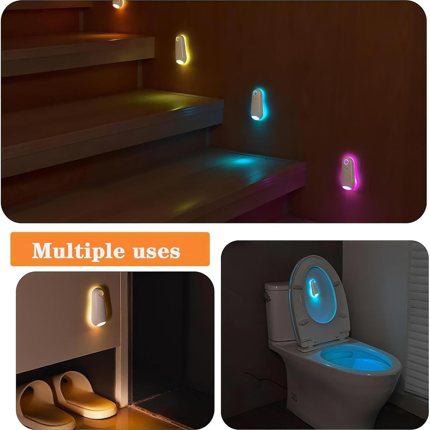 Luz Nocturna para Inodoro ONXE con Sensor de Movimiento - Paquete de 2