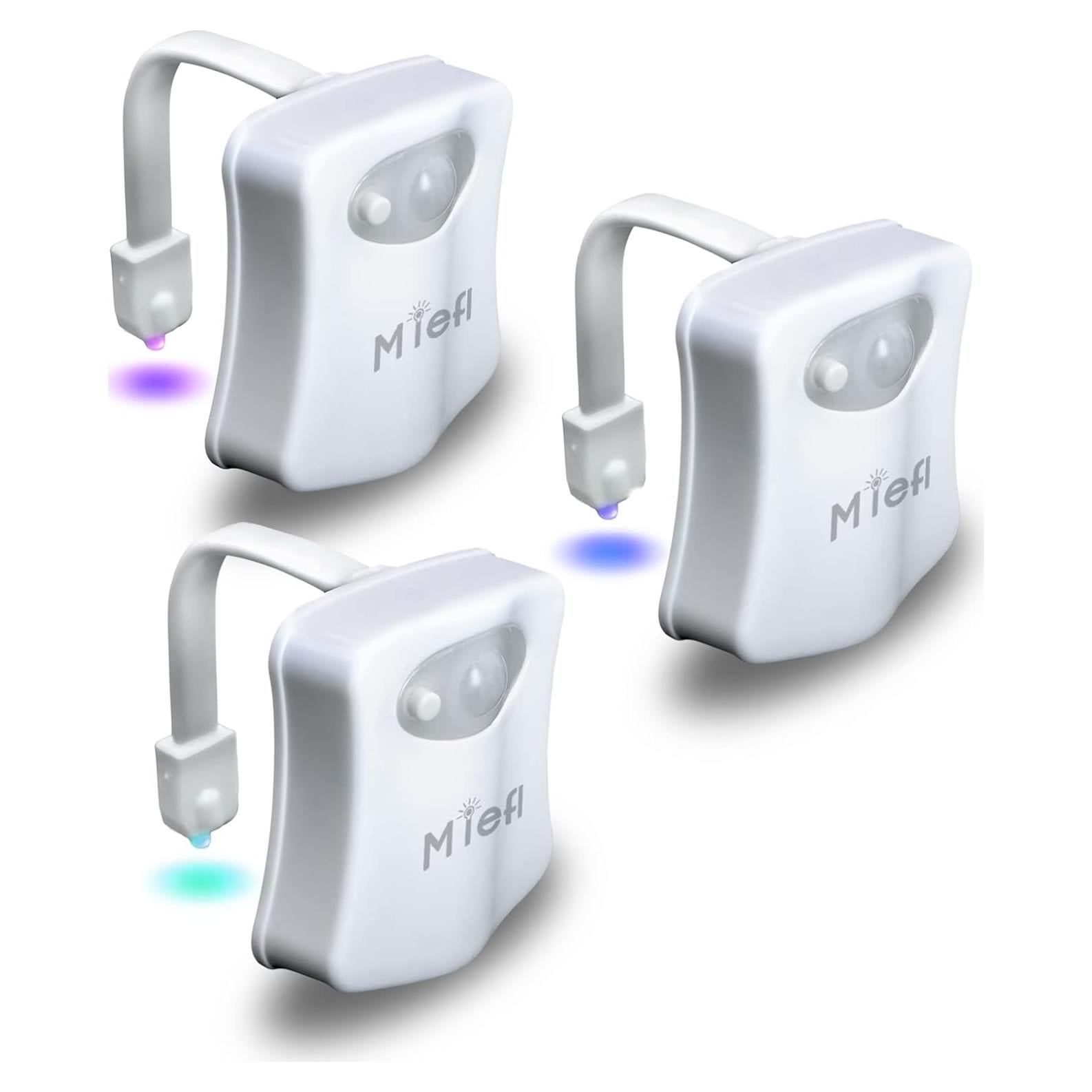 Luz de Inodoro LED MIEFL con Sensor de Movimiento 16 Colores