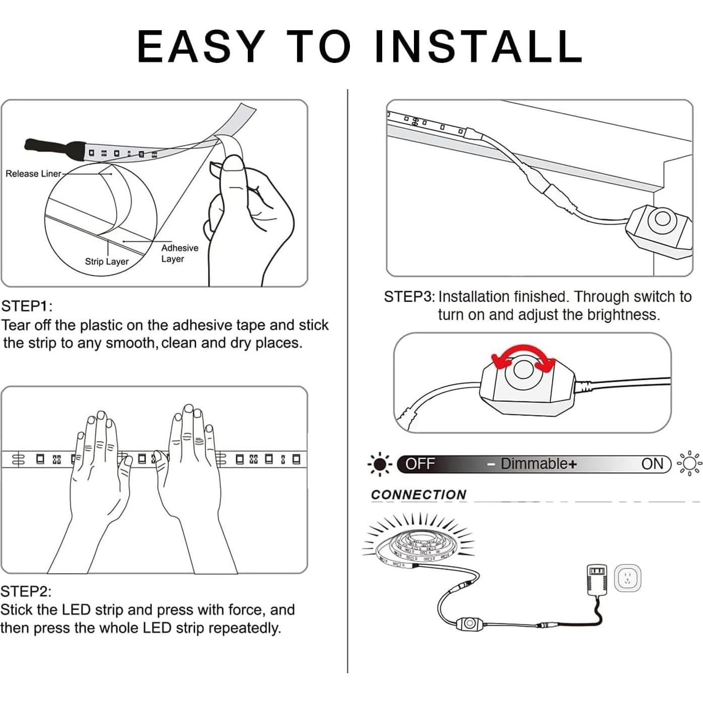 Tira de LED Blanca DAYBETTER 6.1 m 360 LEDs 6500K Regulable