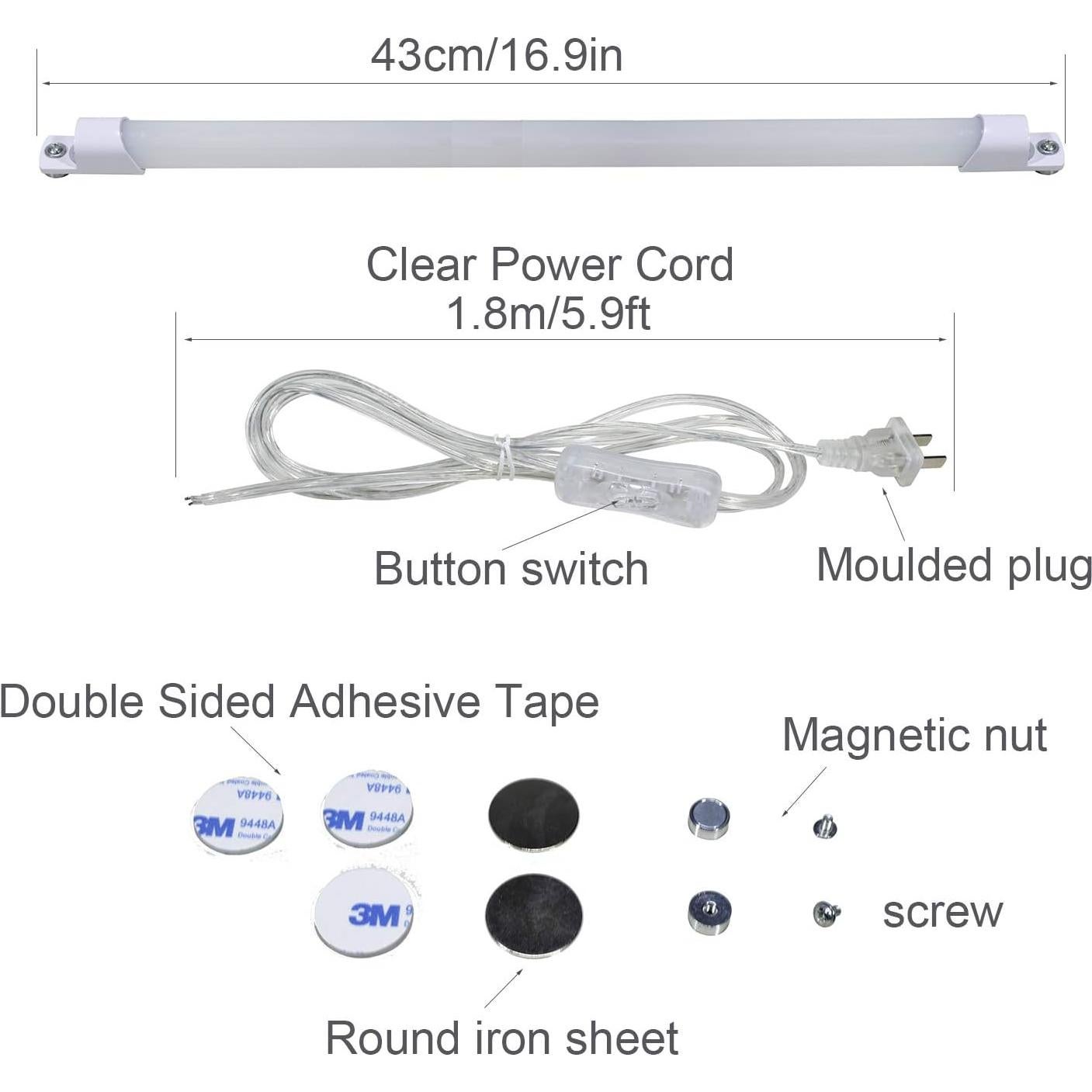 Barra de Luz LED STBTECH 43cm 6000K para Gabinete