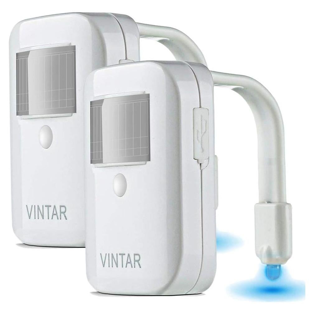 Luz Nocturna LED VINTAR 2-Pack con Sensor de Movimiento 16 Colores