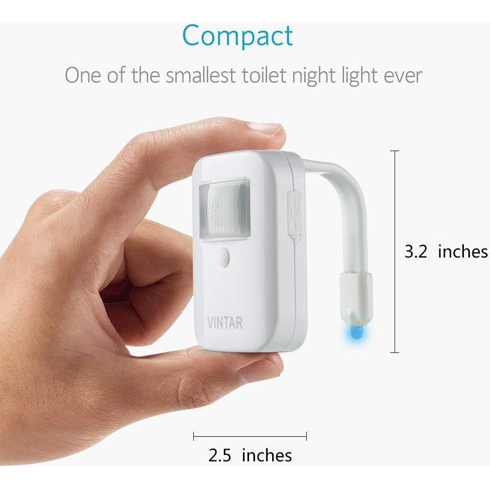 Luz Nocturna LED VINTAR 2-Pack con Sensor de Movimiento 16 Colores