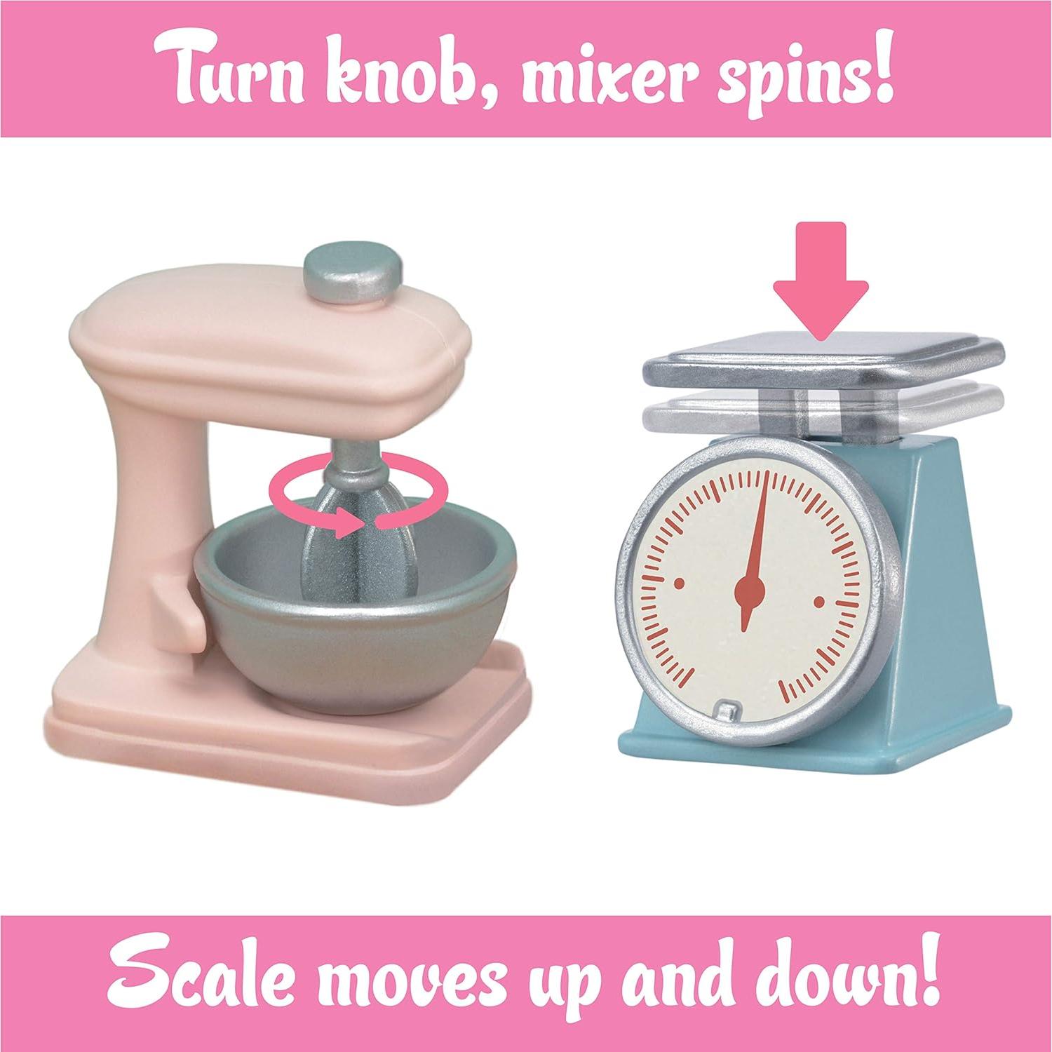 Isla de Cocina Calico Critters - Muebles 18 Piezas Interactivos