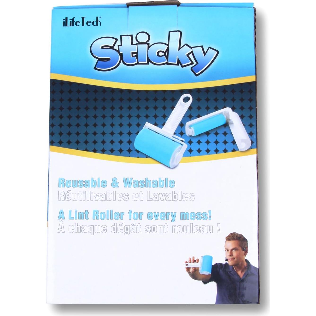 Juego de rodillo adhesivo reutilizable iLifeTech azul 17x10x5.2cm