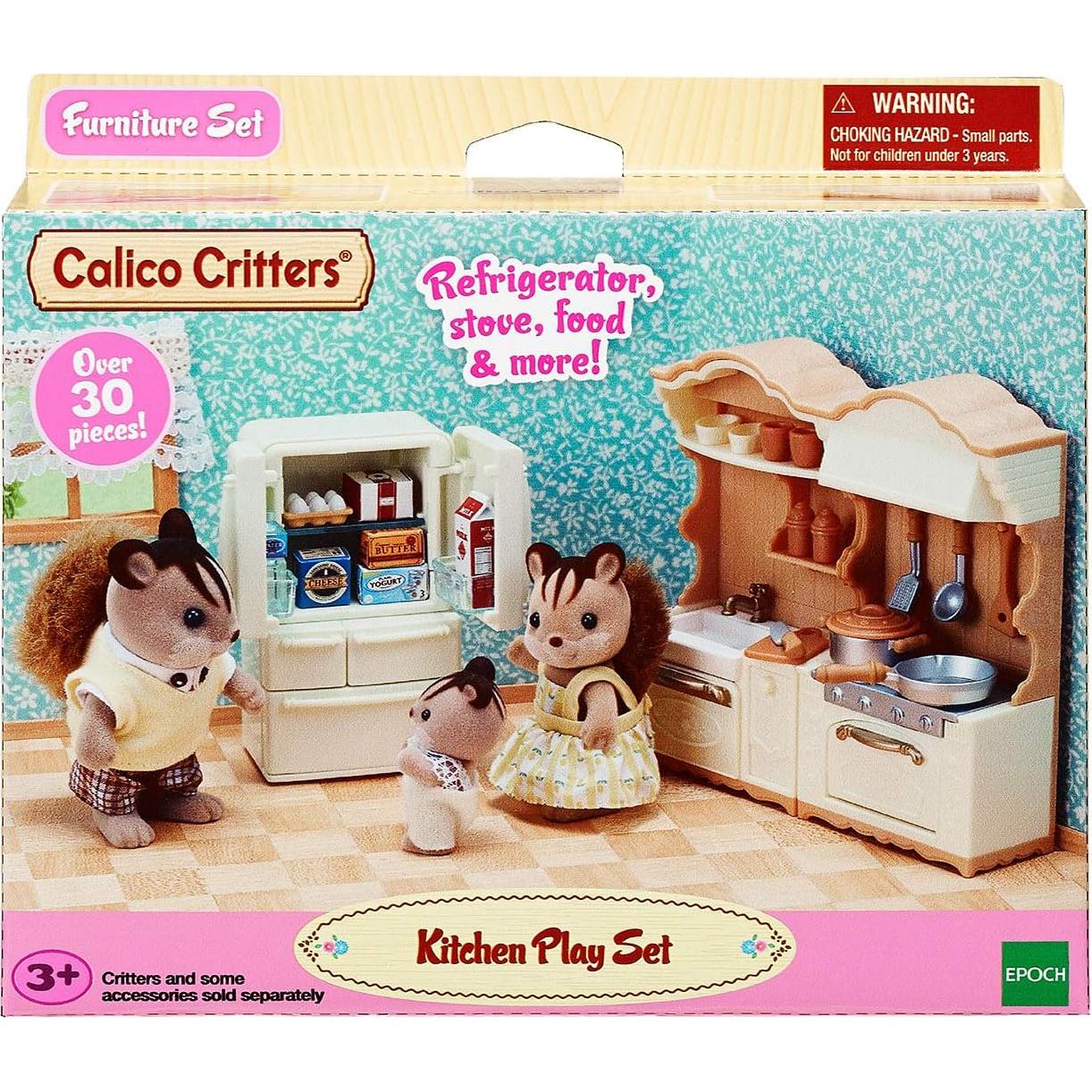 Juego de Cocina Calico Critters - 37 Piezas y Accesorios